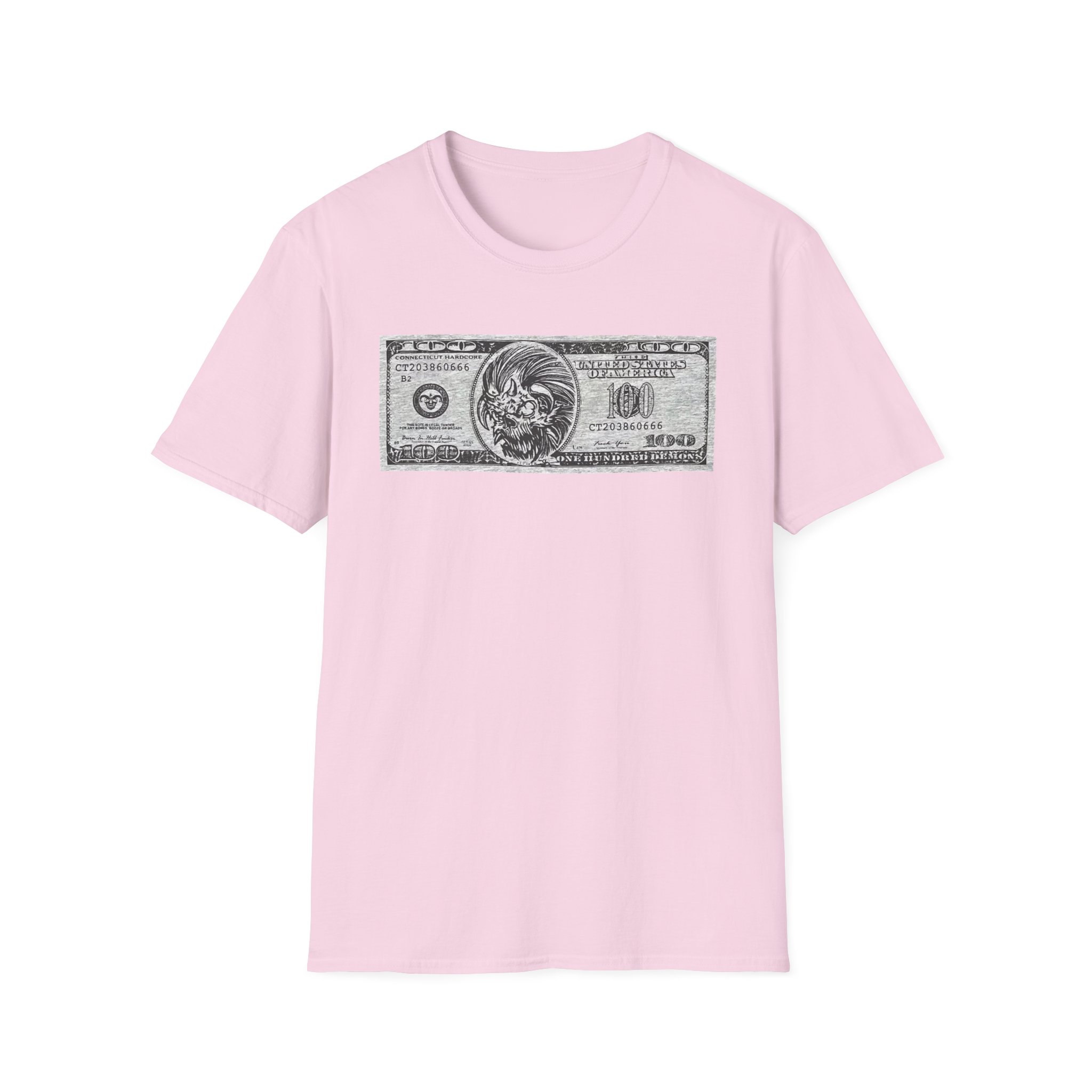 100 Demons Connecticut Hardcore Unisex Softstyle T-Shirt