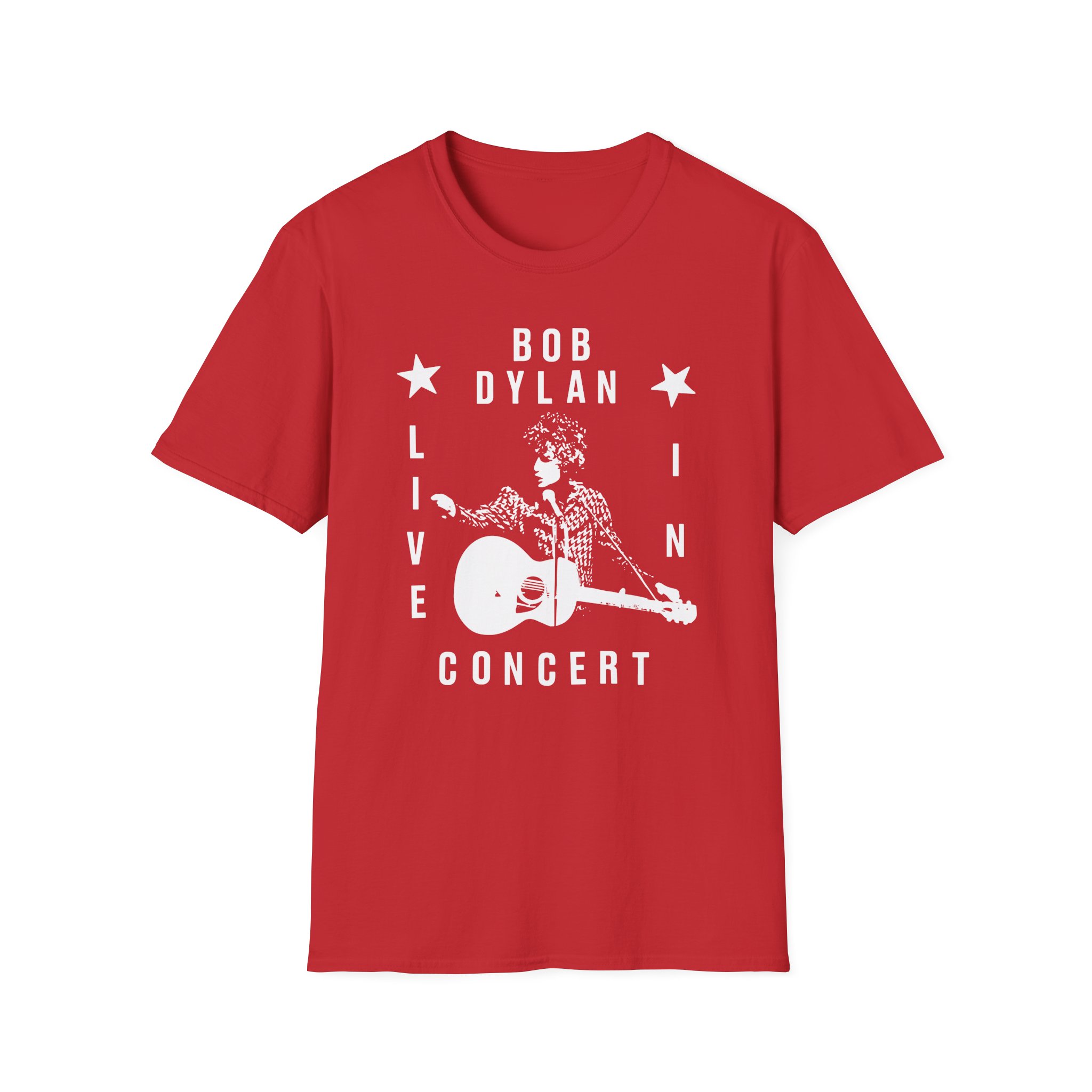 Bob Dylan Live In Concert Unisex Softstyle T-Shirt