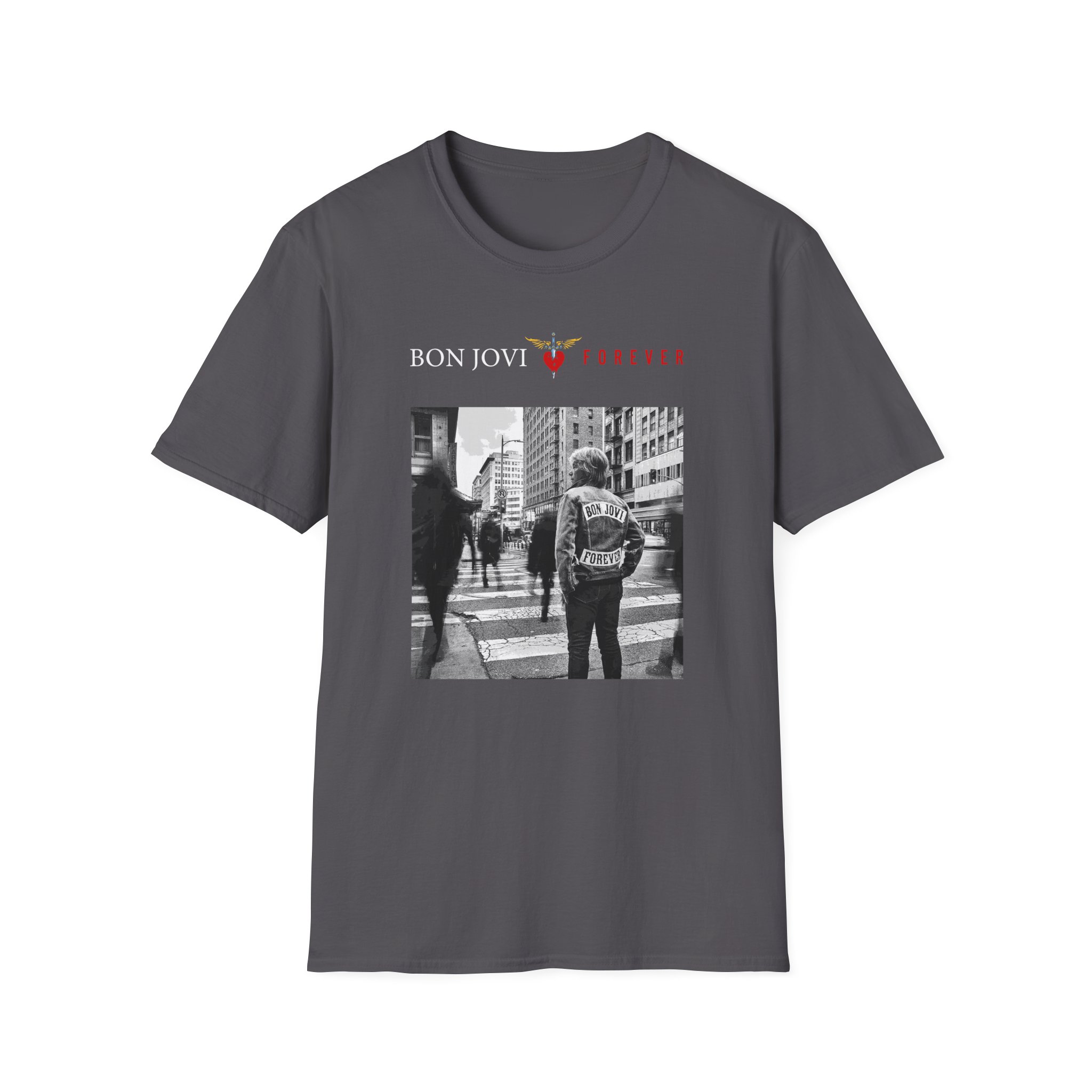 Bon Jovi Album Cover Unisex Softstyle T-Shirt