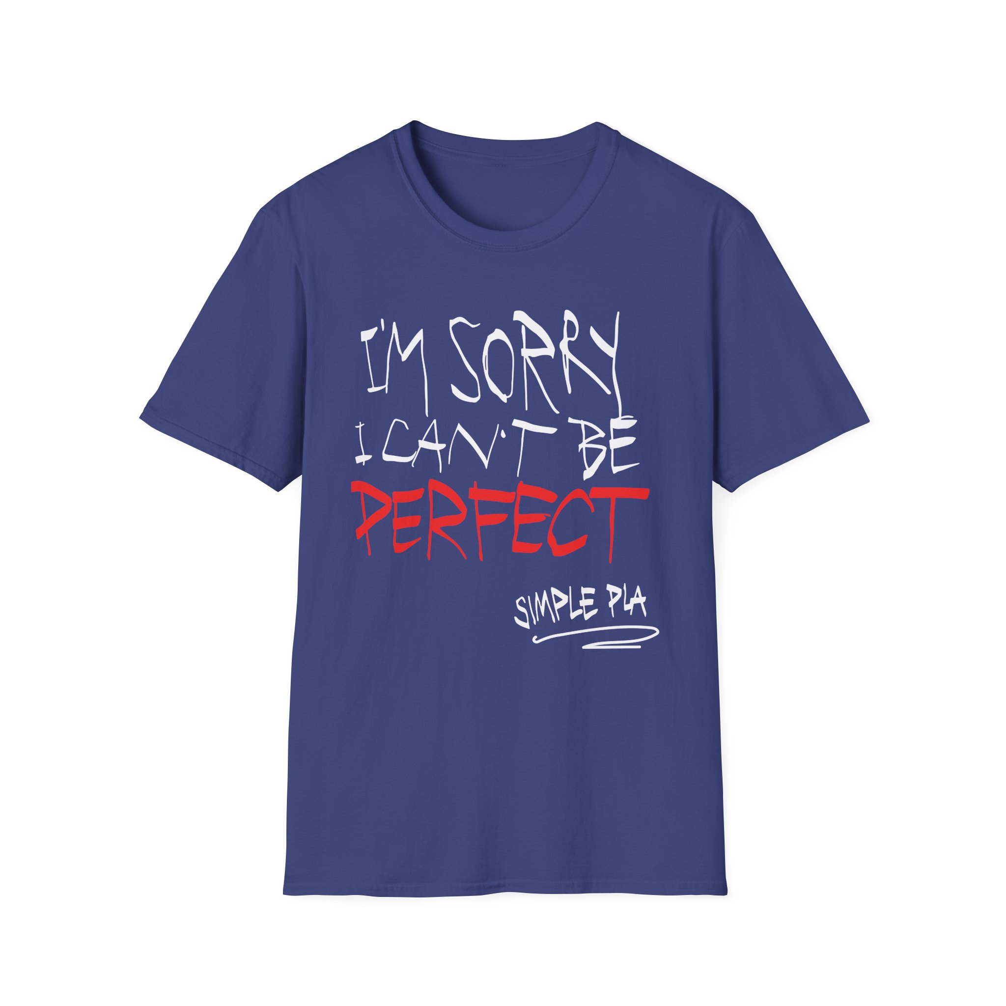 Simple Plan I'm Sorry I Can't Be Perfect Unisex Softstyle T-Shirt