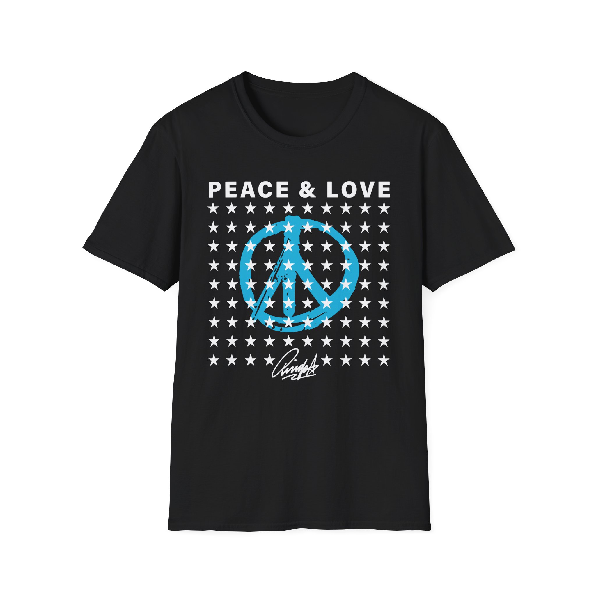 Ringo Starr Peace & Love Stars Unisex Softstyle T-Shirt