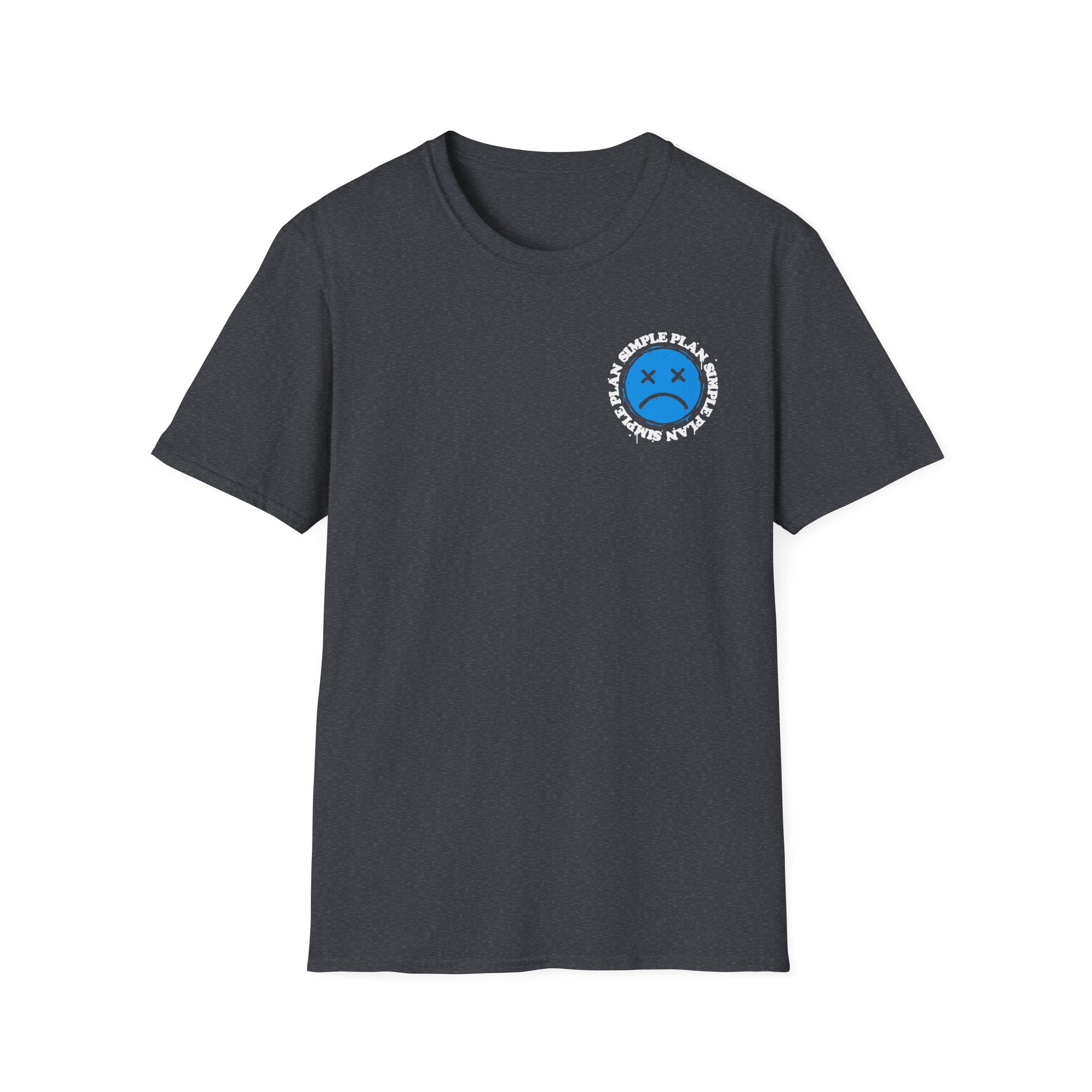 Simple Plan Sad Face Unisex Softstyle T-Shirt