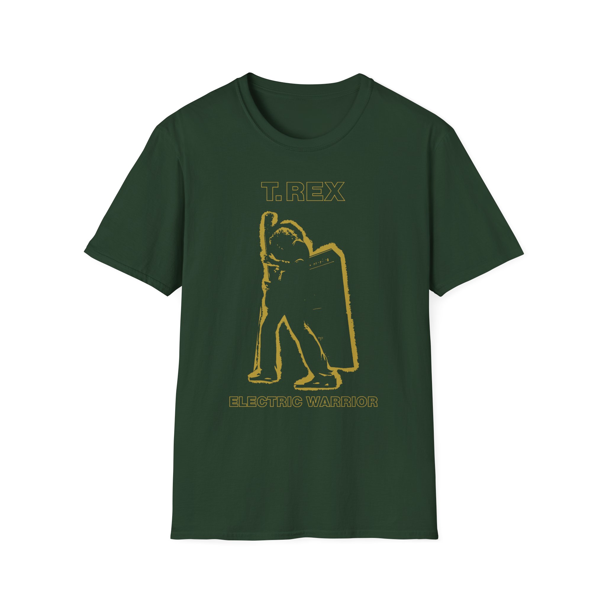 T Rex Electric Warrior Unisex Softstyle T-Shirt