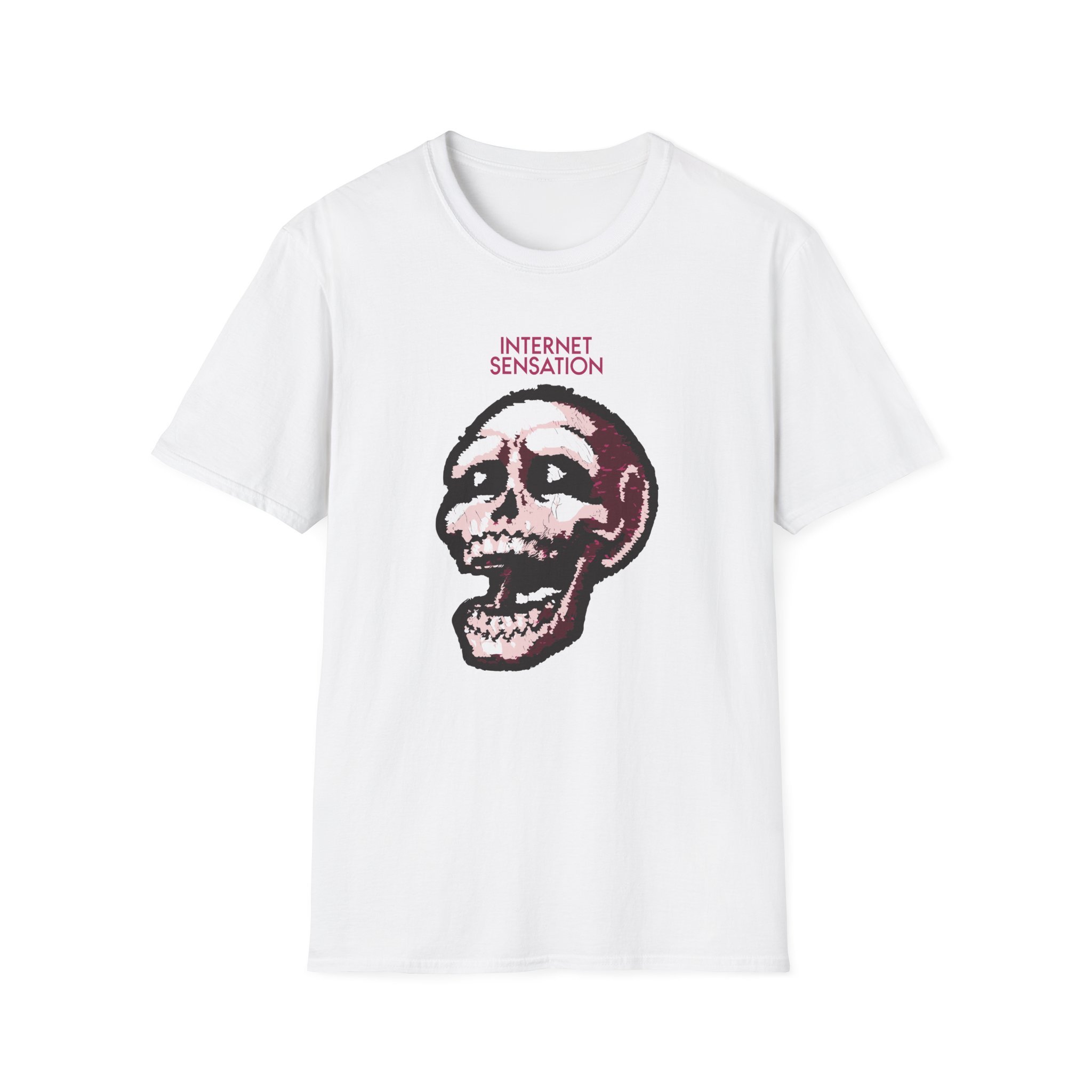 Imallexx Sequin Skull Internet Sensation Unisex Softstyle T-Shirt