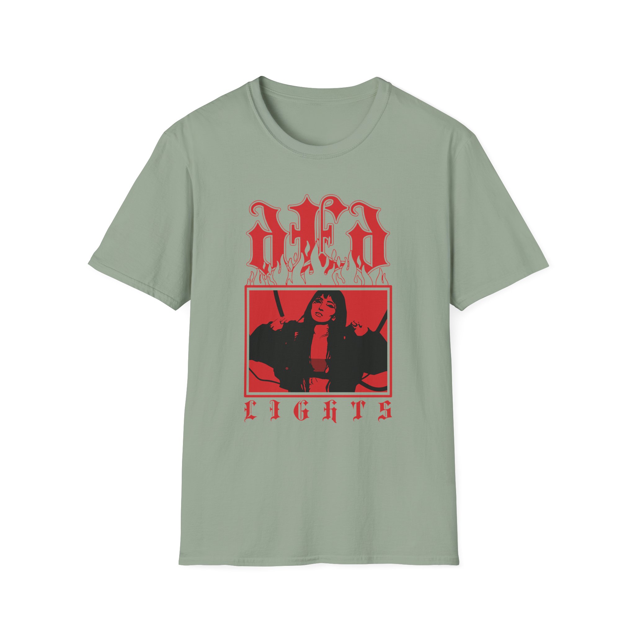 Lights dEd Graveyard Shift Unisex Softstyle T-Shirt