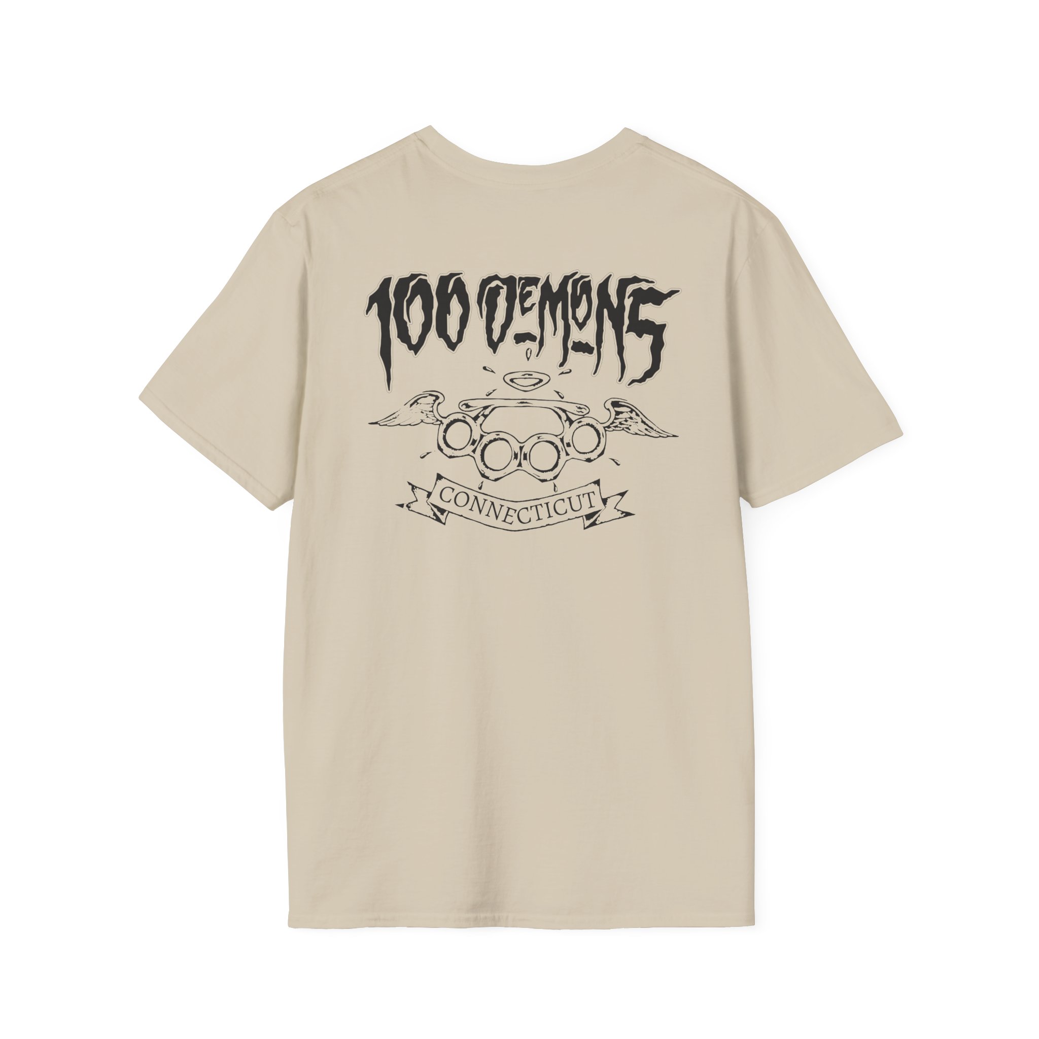 100 Demons Connecticut Hardcore Unisex Softstyle T-Shirt