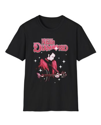 Neil Diamond Sparkle Guitar Unisex Softstyle T-Shirt