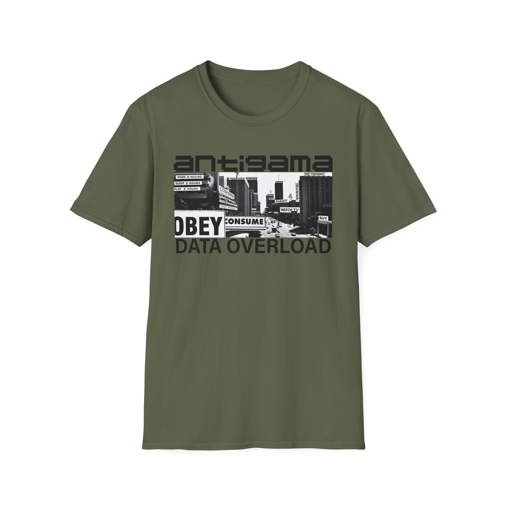 Antigama Data Overload Unisex Softstyle T-Shirt