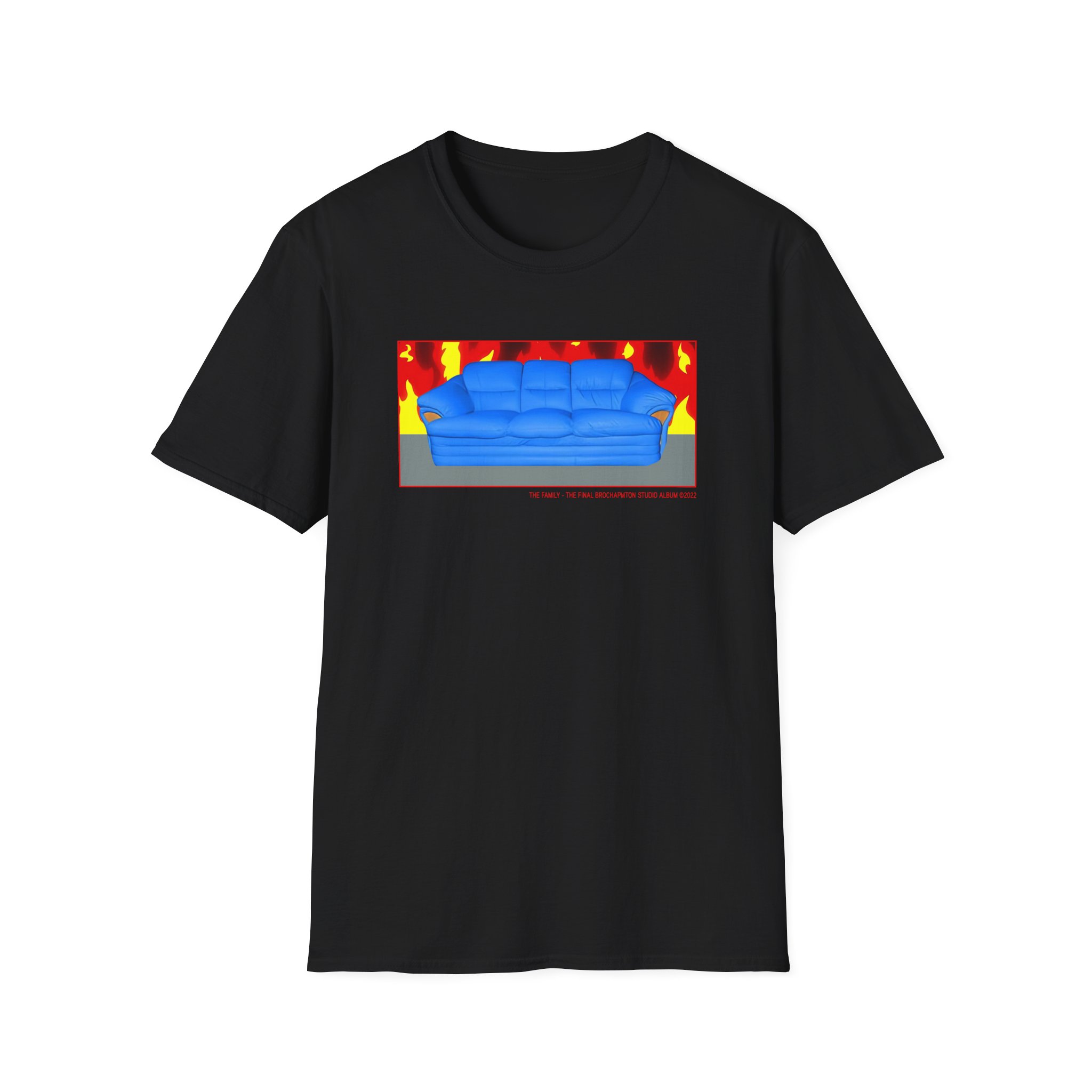 B Burning Couch Unisex Softstyle T-Shirt