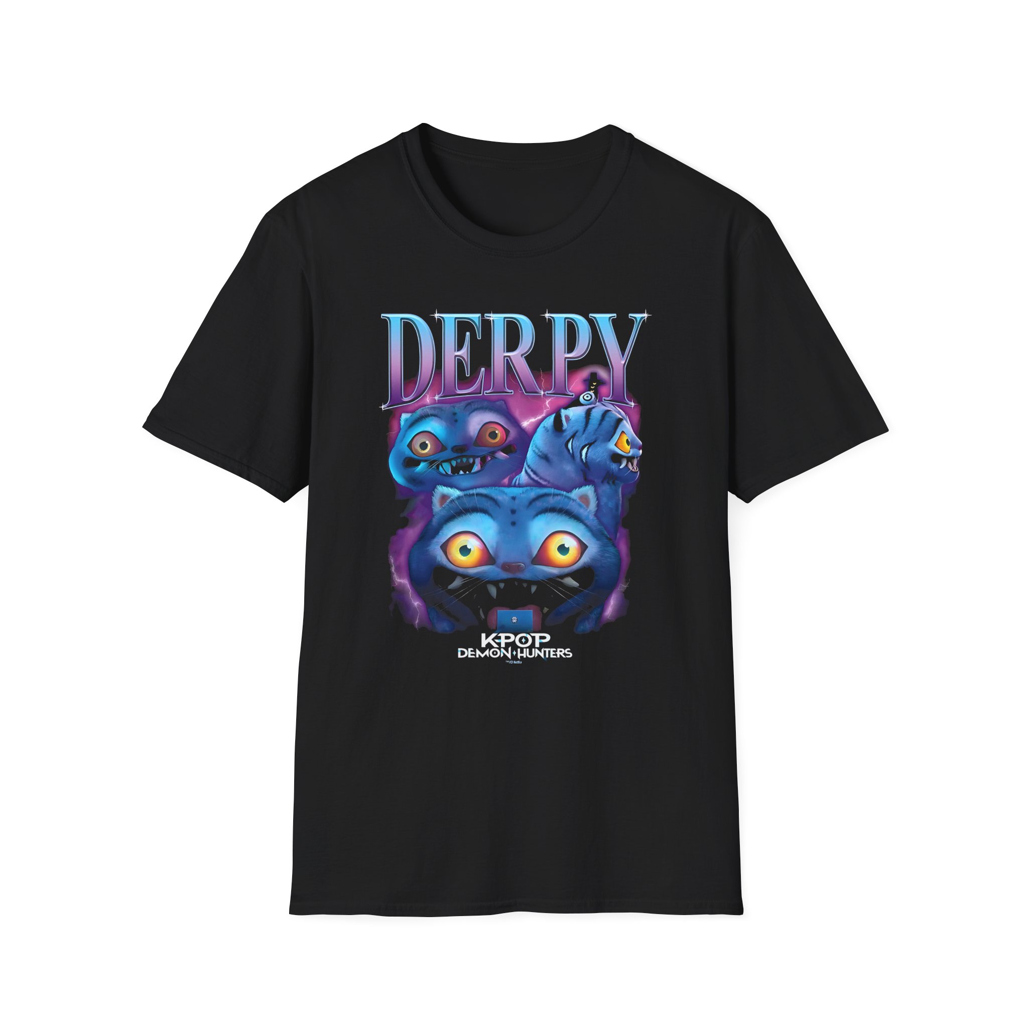 Kpop Demon Hunters Derpy Tiger Unisex Softstyle T-Shirt