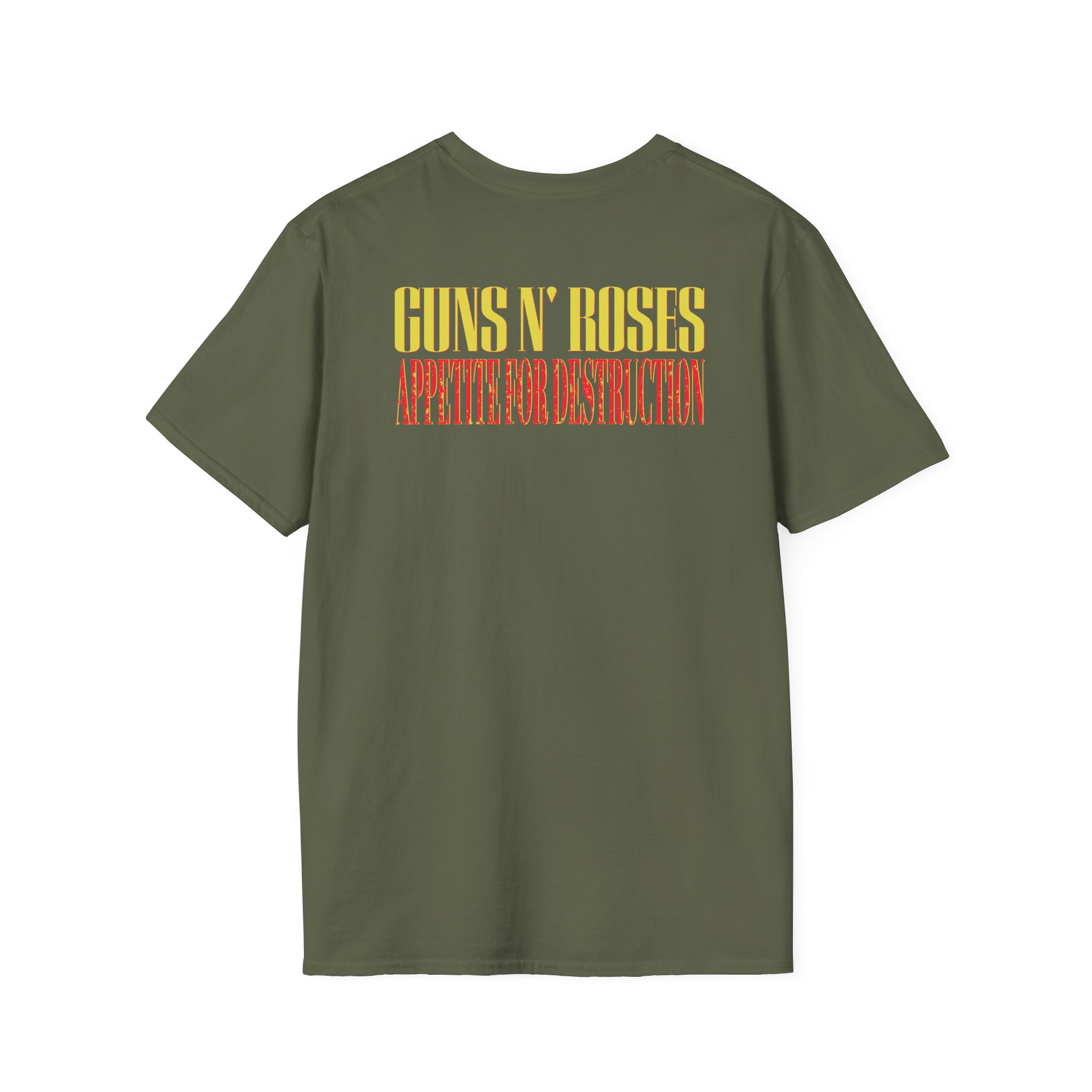 Guns N Roses 1988 Needle Skull Unisex Softstyle T-Shirt