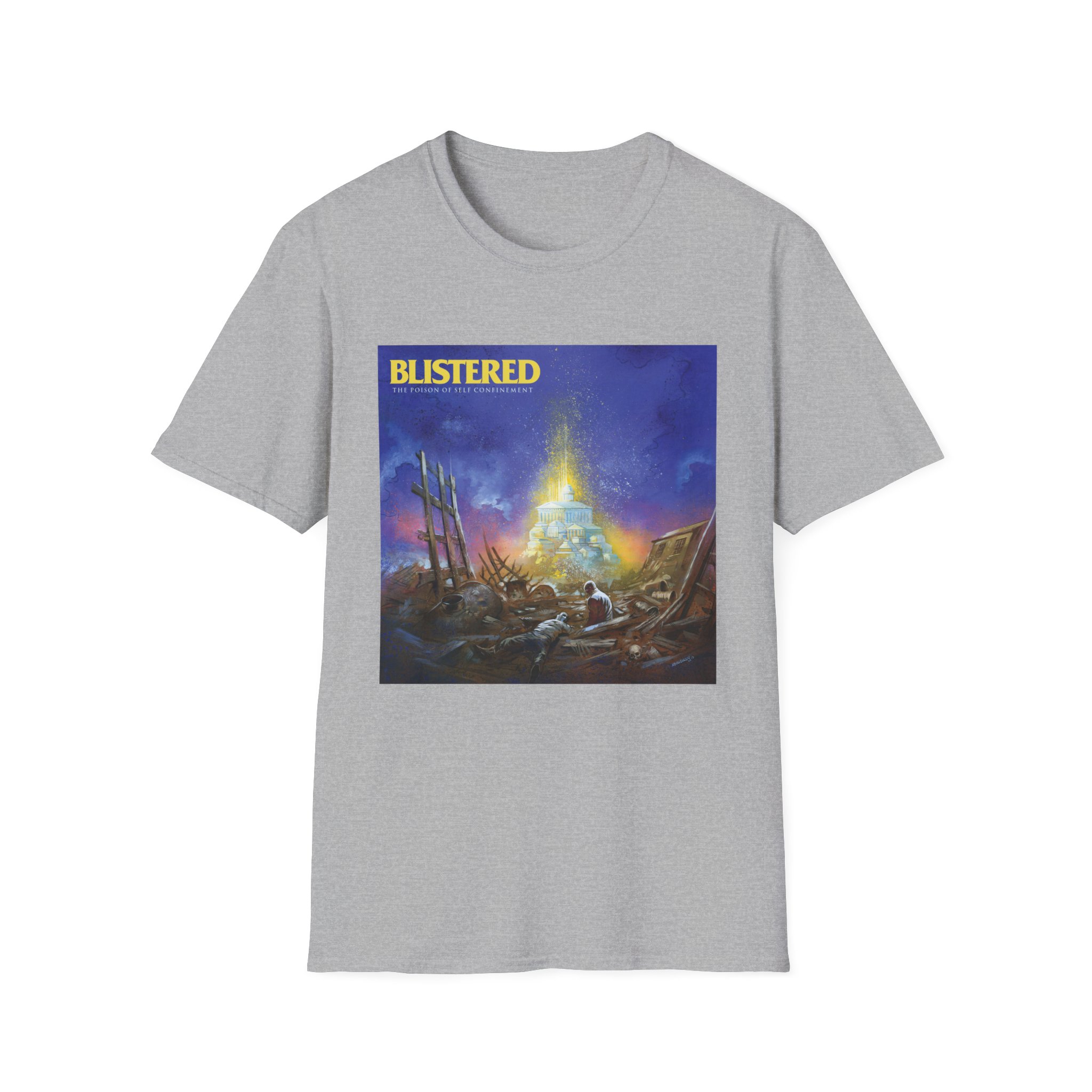 Blistered Self Confinement Unisex Softstyle T-Shirt