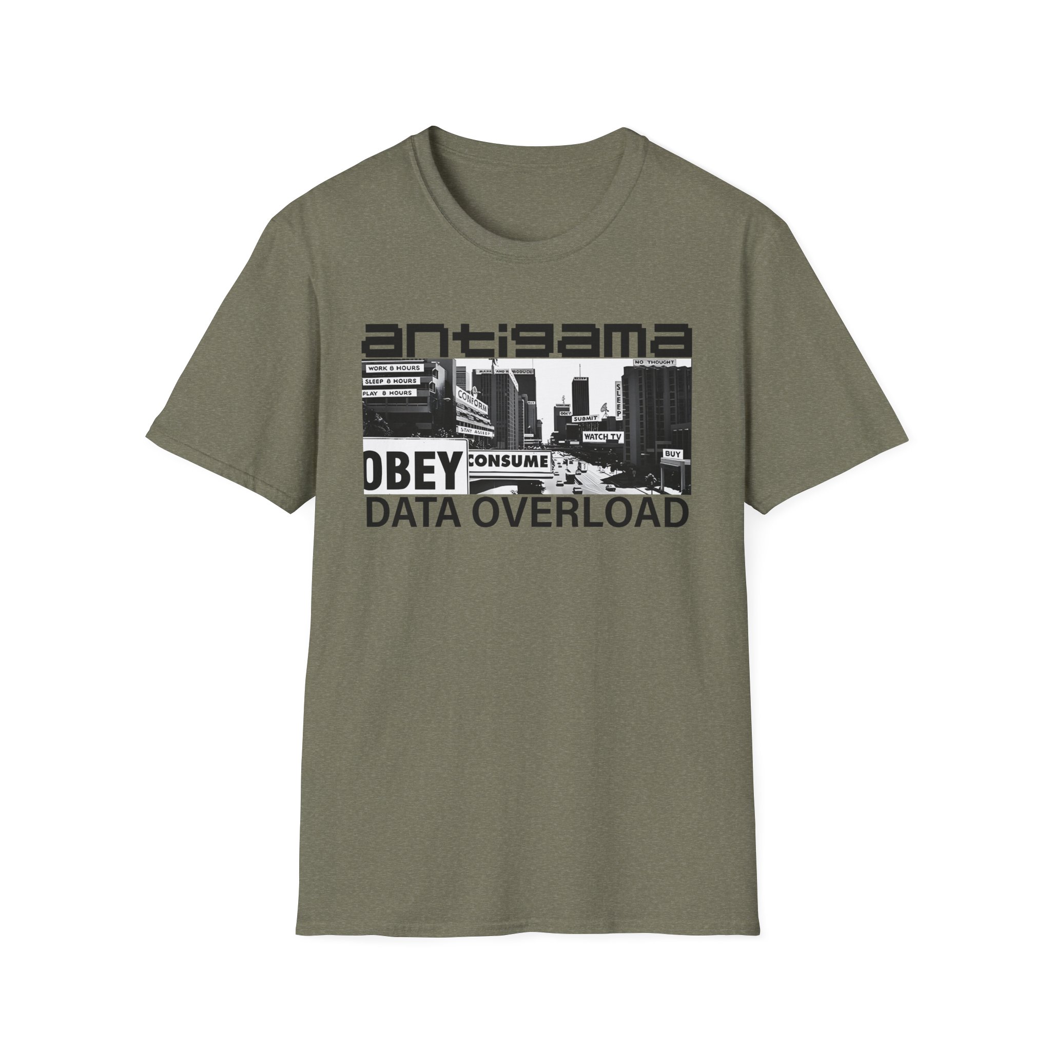 Antigama Data Overload Unisex Softstyle T-Shirt
