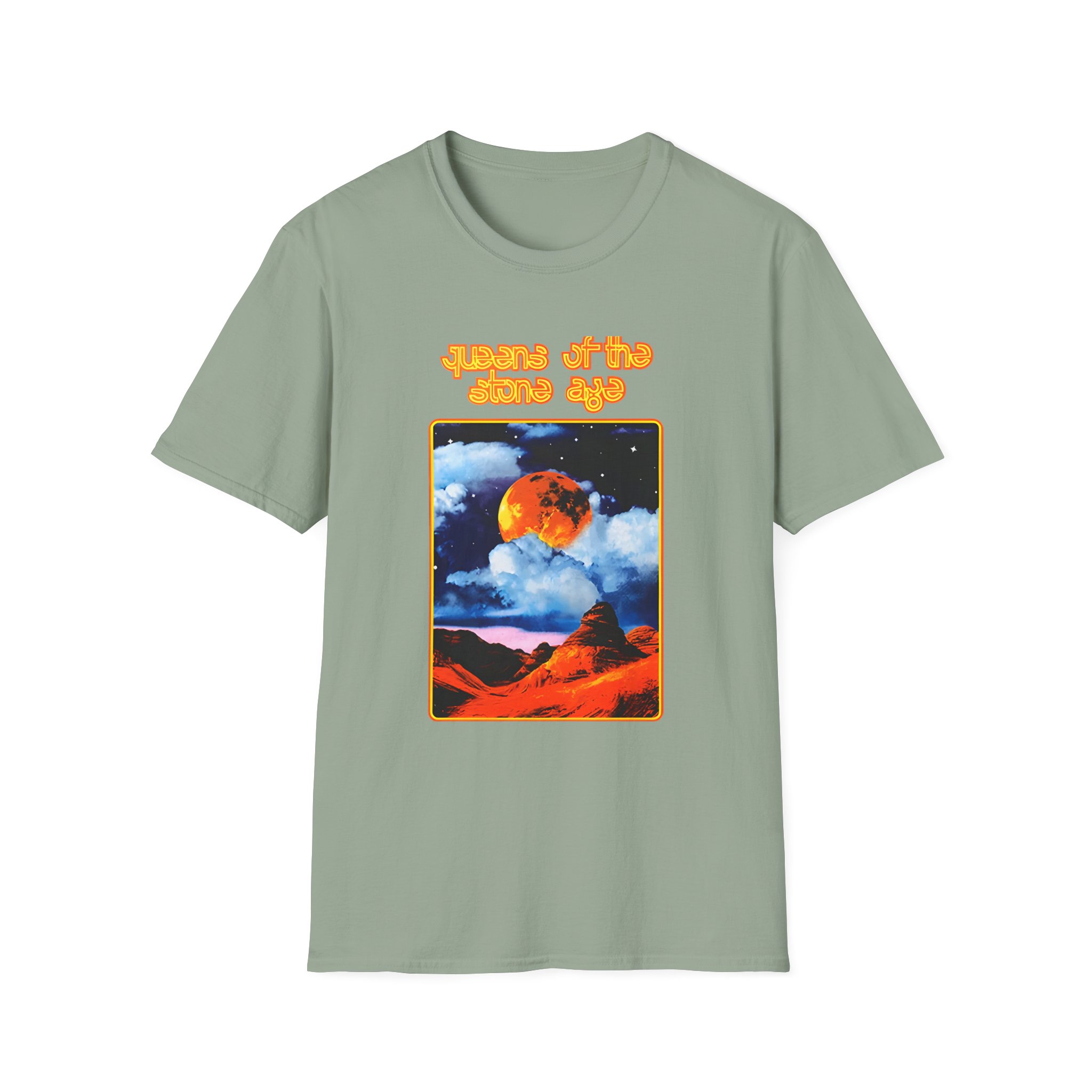 Queens of the Stone Age Moon Landscape Unisex Softstyle T-Shirt