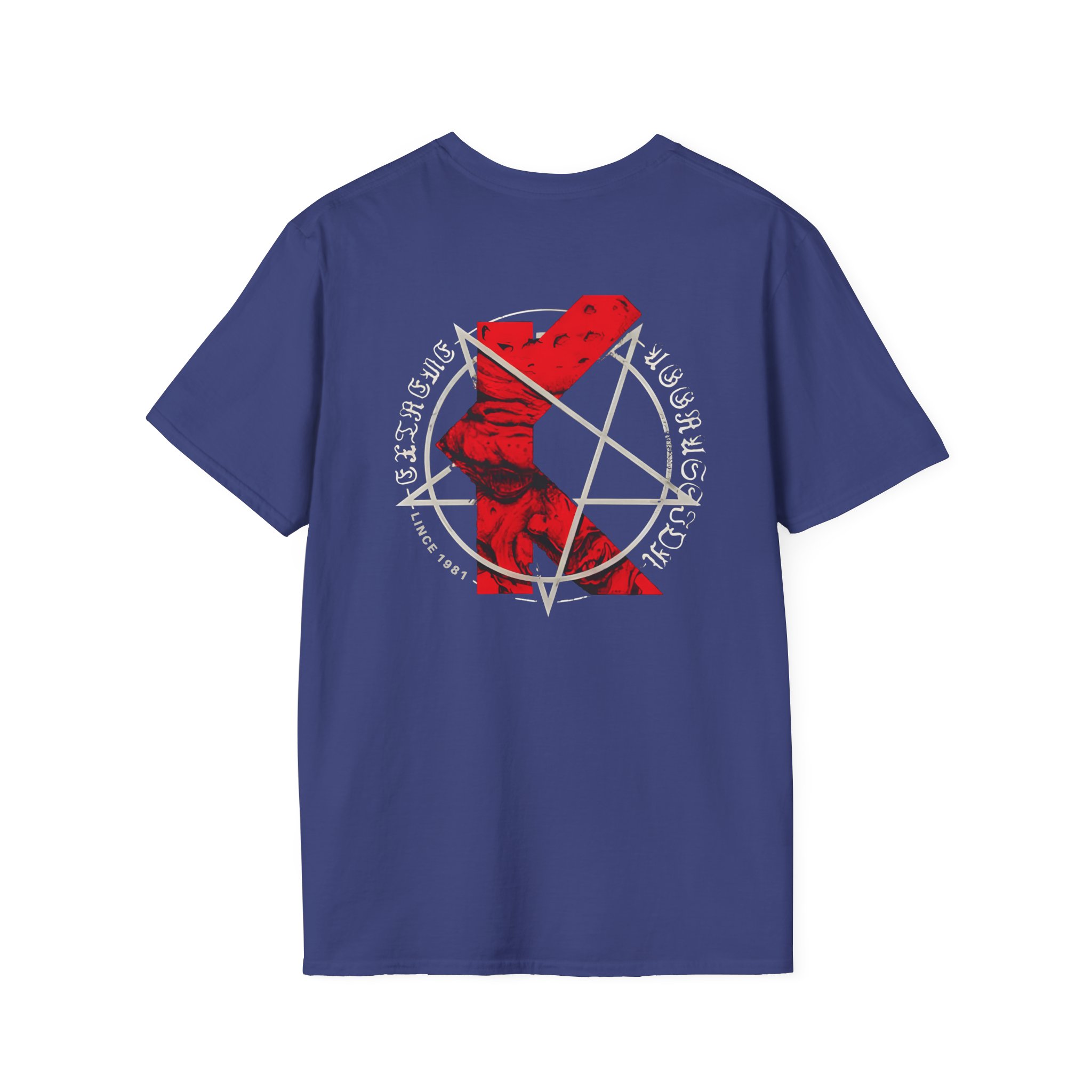 Kreator K-line Pentagram Unisex Softstyle T-Shirt