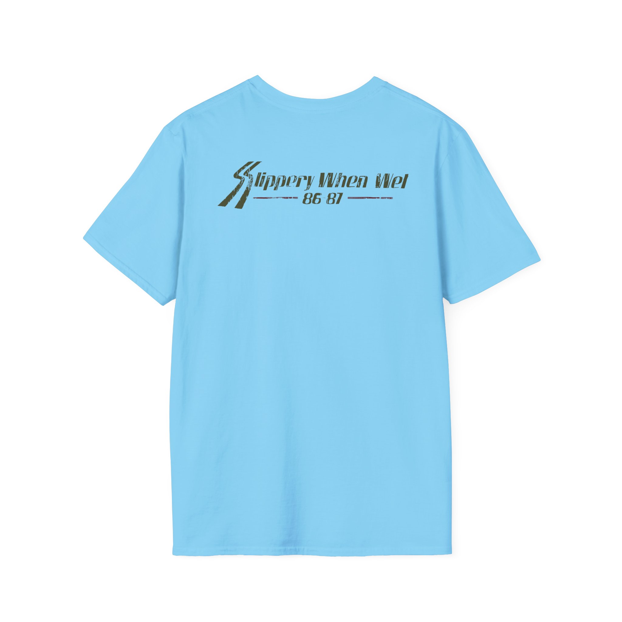 Bon Jovi Slippery When Wet Vintage World Tour Unisex Softstyle T-Shirt