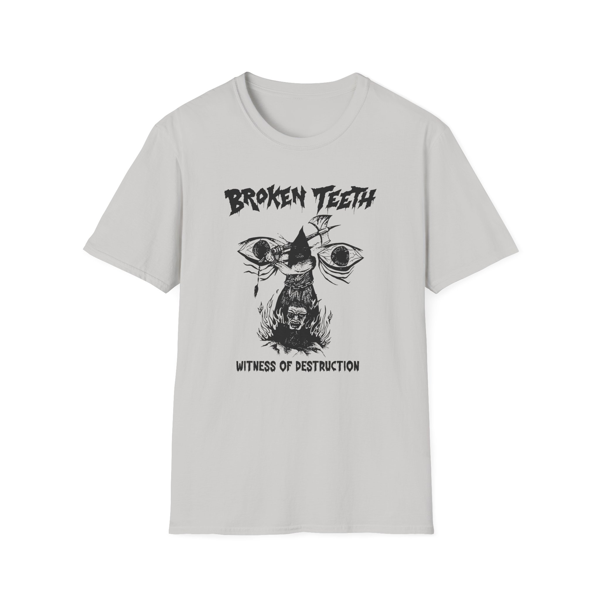 Broken Teeth Witness the Destruction Unisex Softstyle T-Shirt