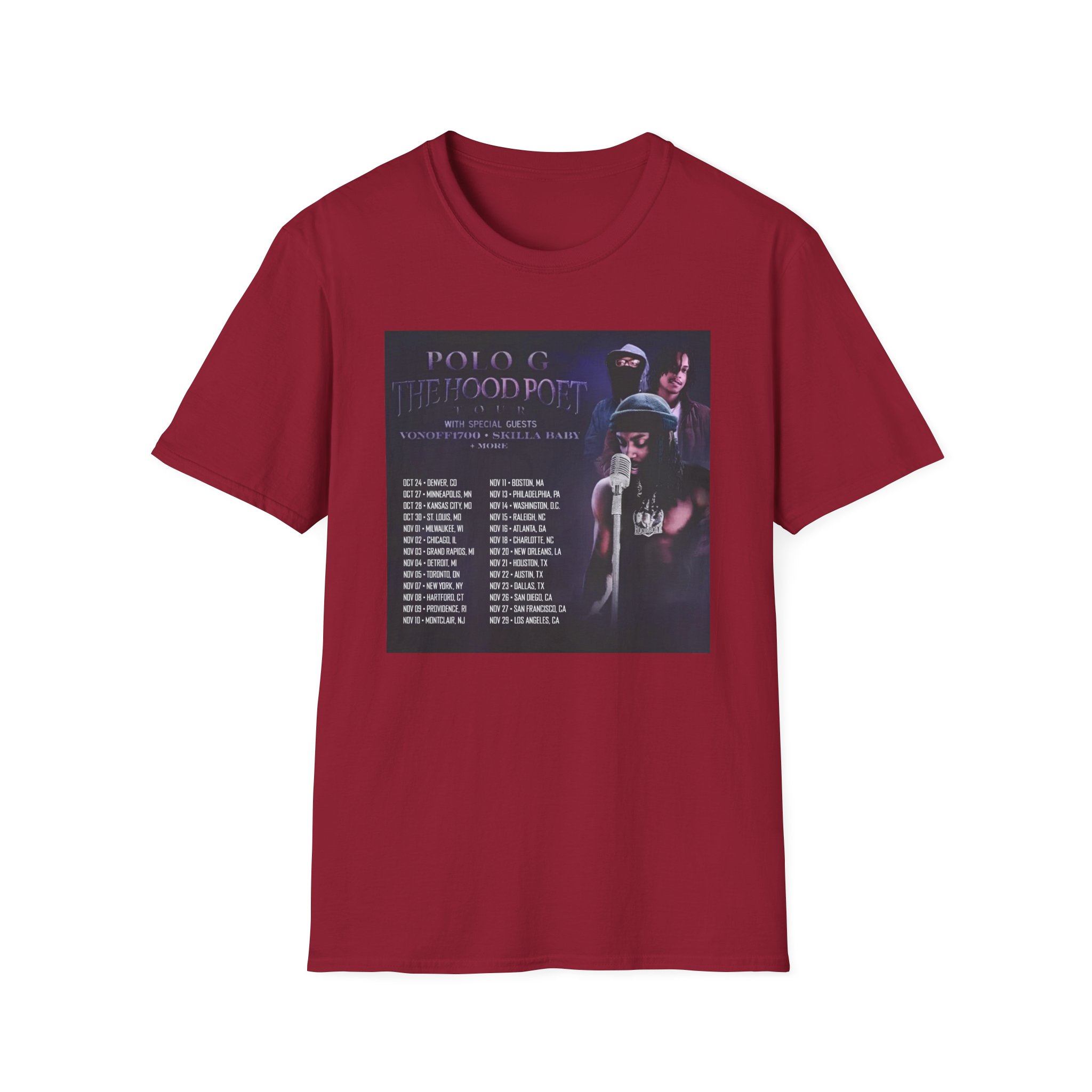 Polo G Hood Poet Unisex Softstyle T-Shirt