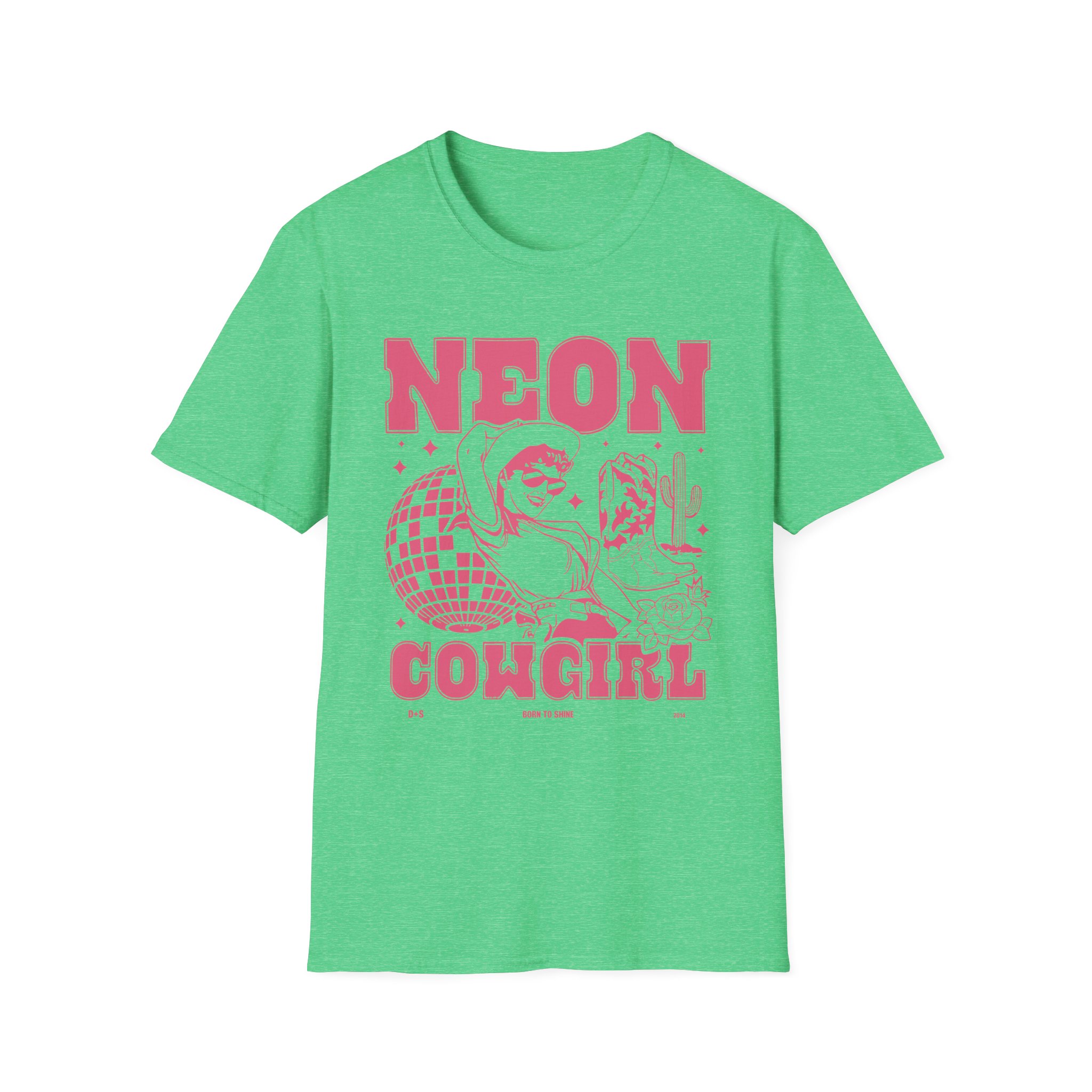 Dan and Shay Neon Cowgirl Unisex Softstyle T-Shirt