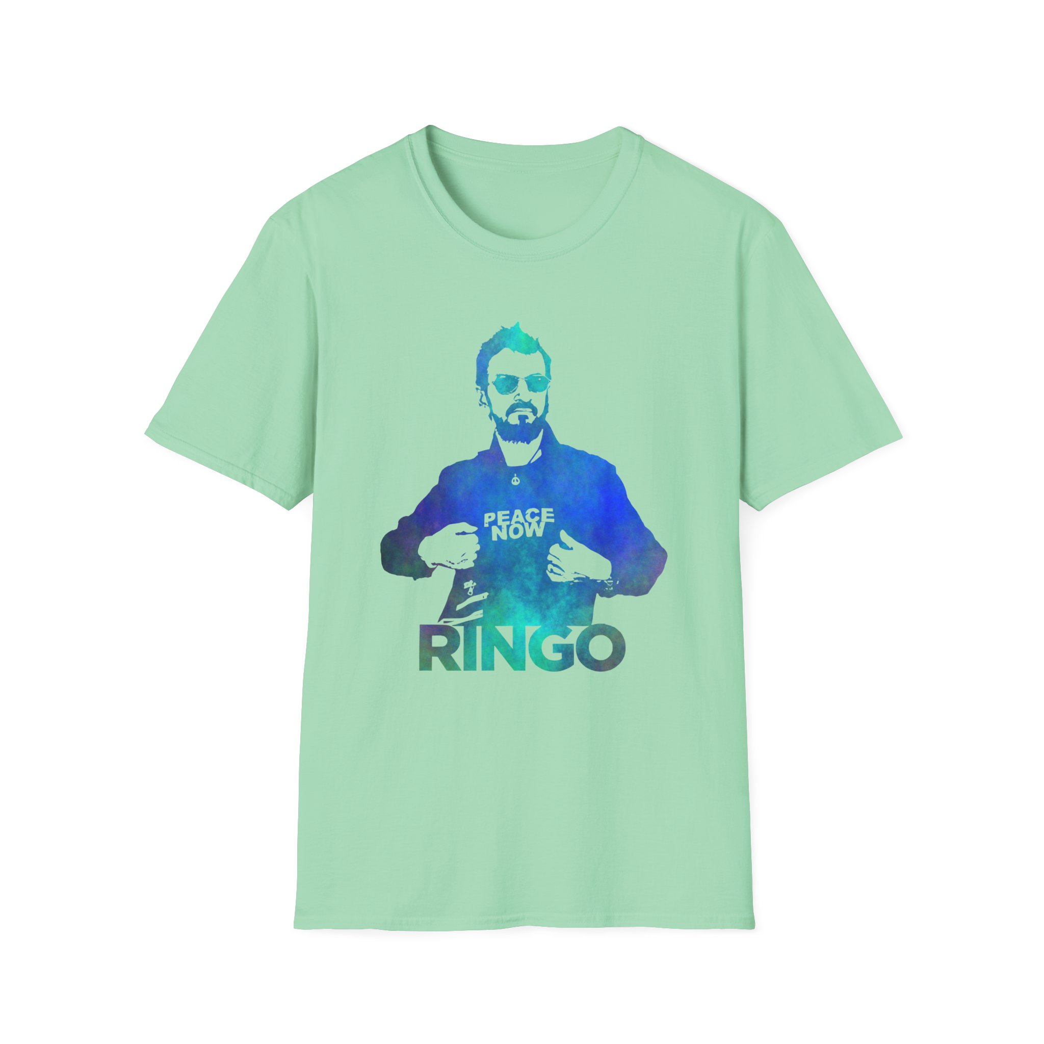 Ringo Starr Peace Now Mint Unisex Softstyle T-Shirt