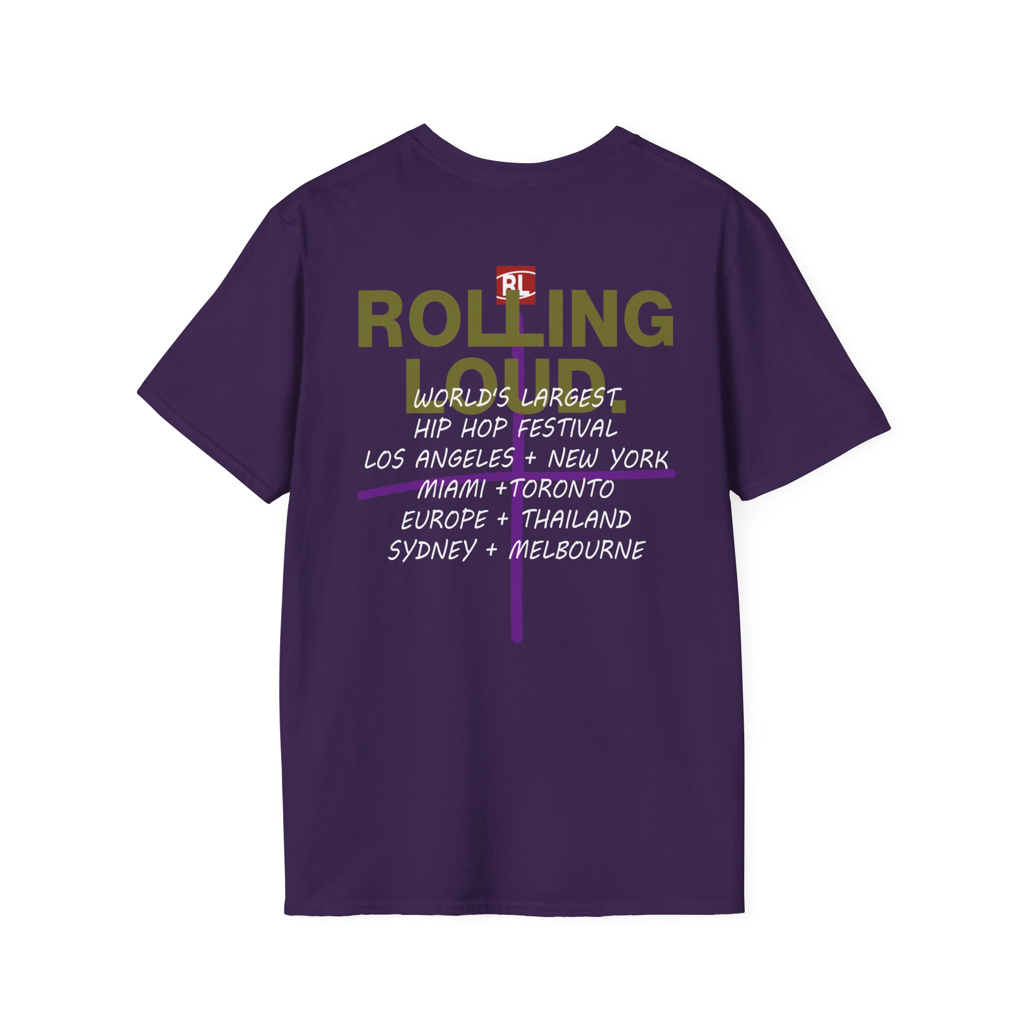 Rolling Loud World Tour Dept Unisex Softstyle T-Shirt