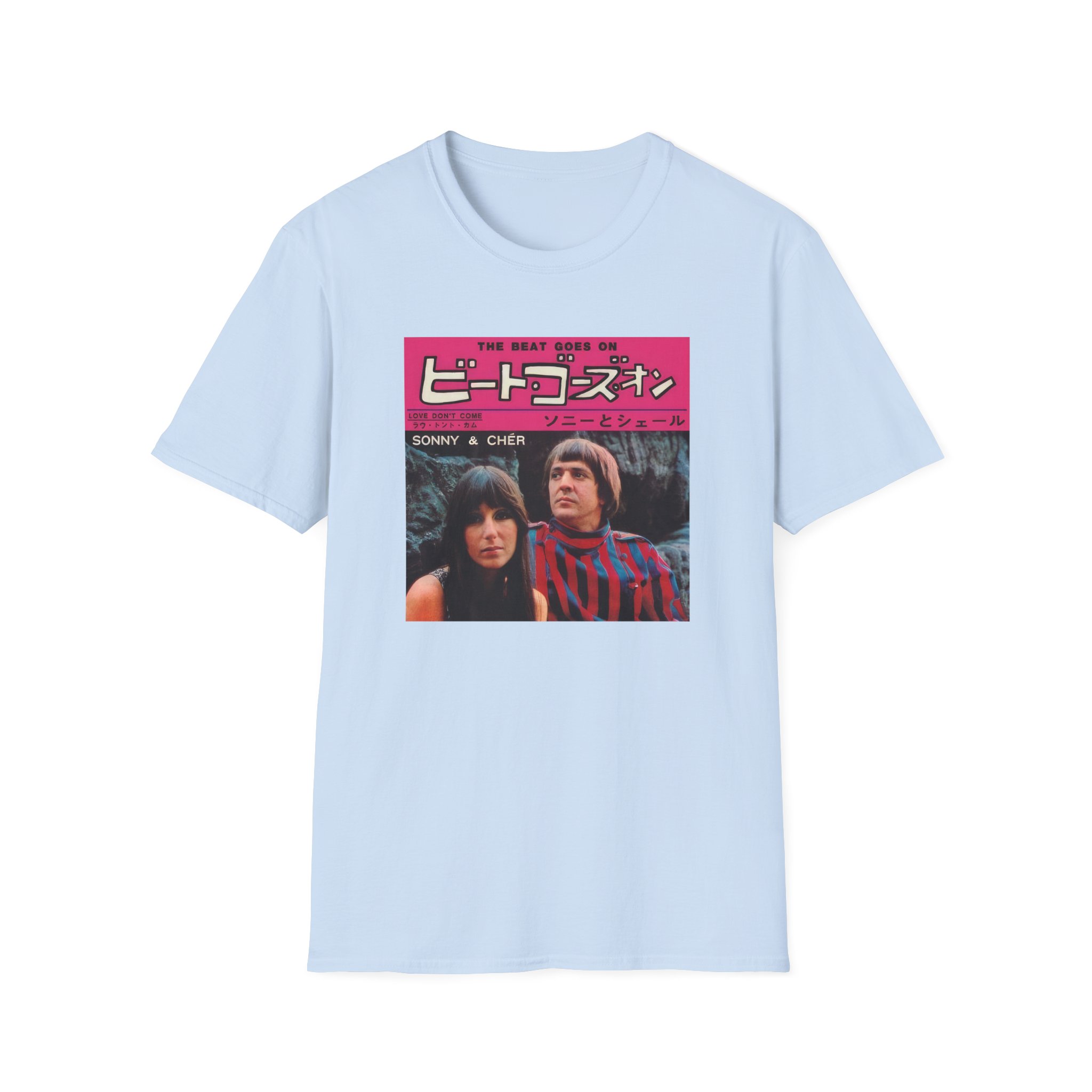 Sonny & Cher the Beat Goes on Japan Unisex Softstyle T-Shirt