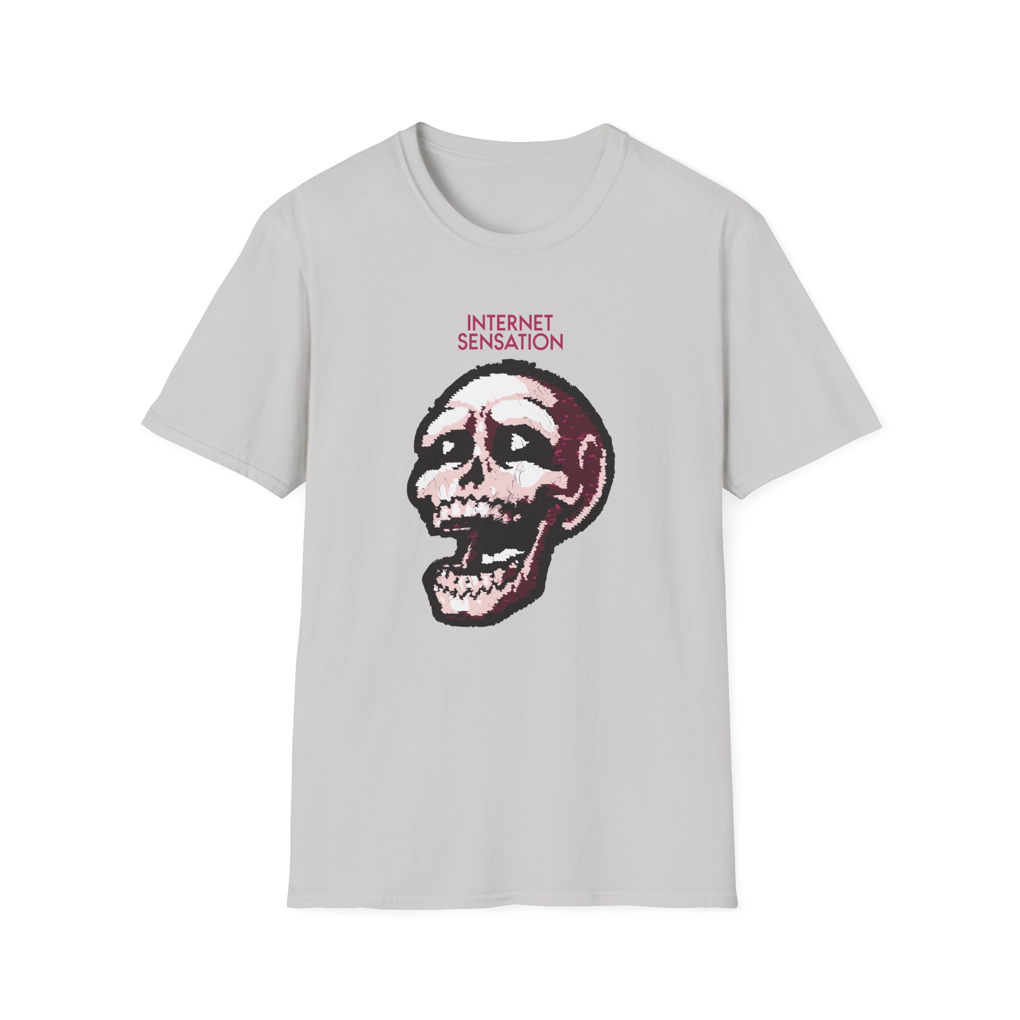 Imallexx Sequin Skull Internet Sensation Unisex Softstyle T-Shirt