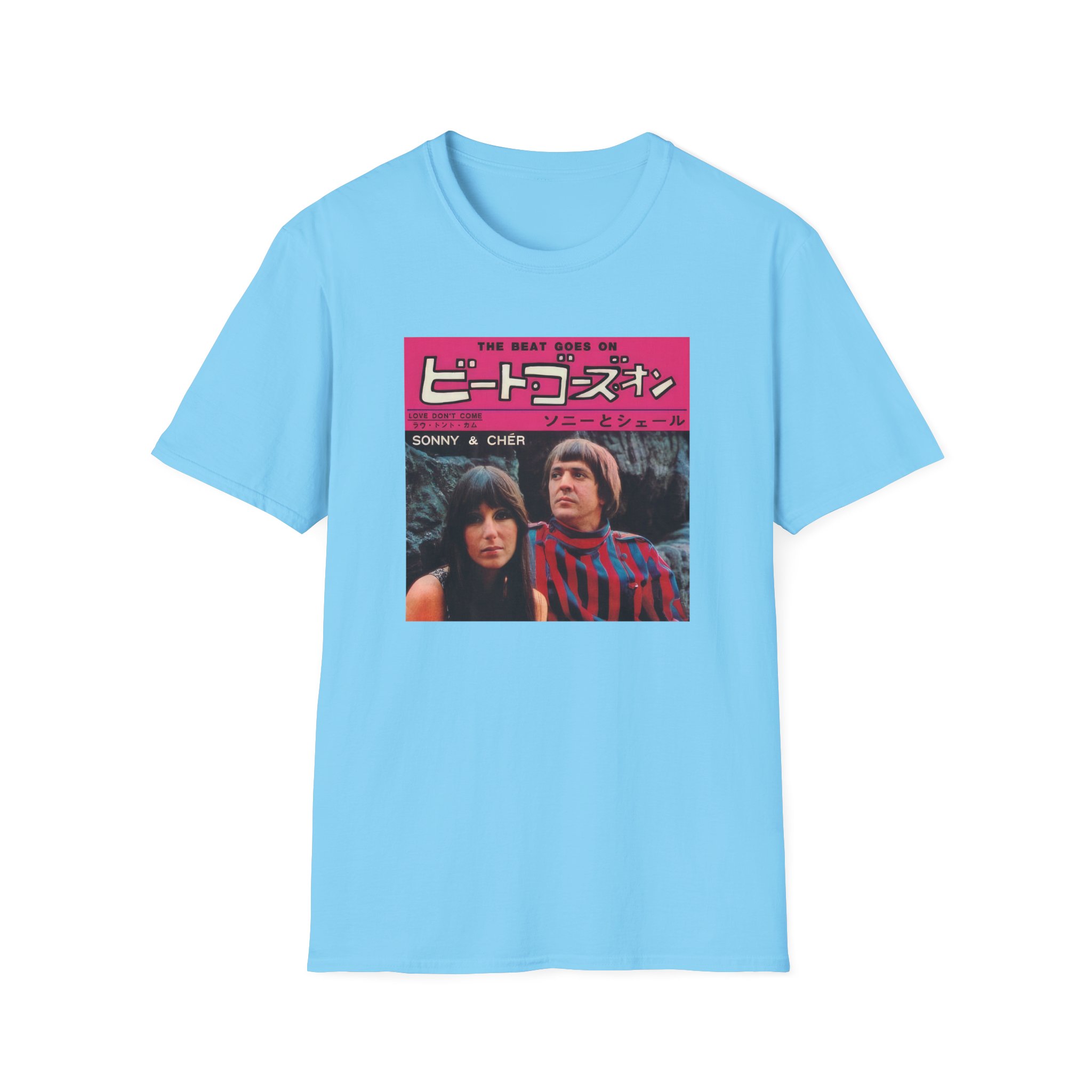 Sonny & Cher the Beat Goes on Japan Unisex Softstyle T-Shirt
