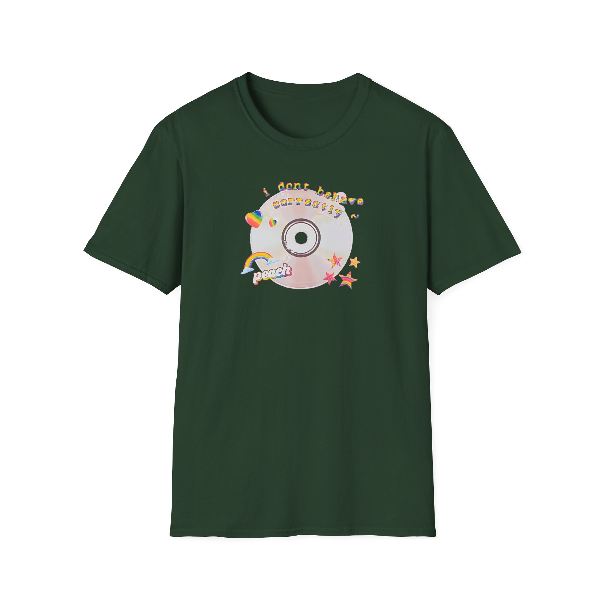 Peach Prc Fairy I Don't Behave Correctly Unisex Softstyle T-Shirt