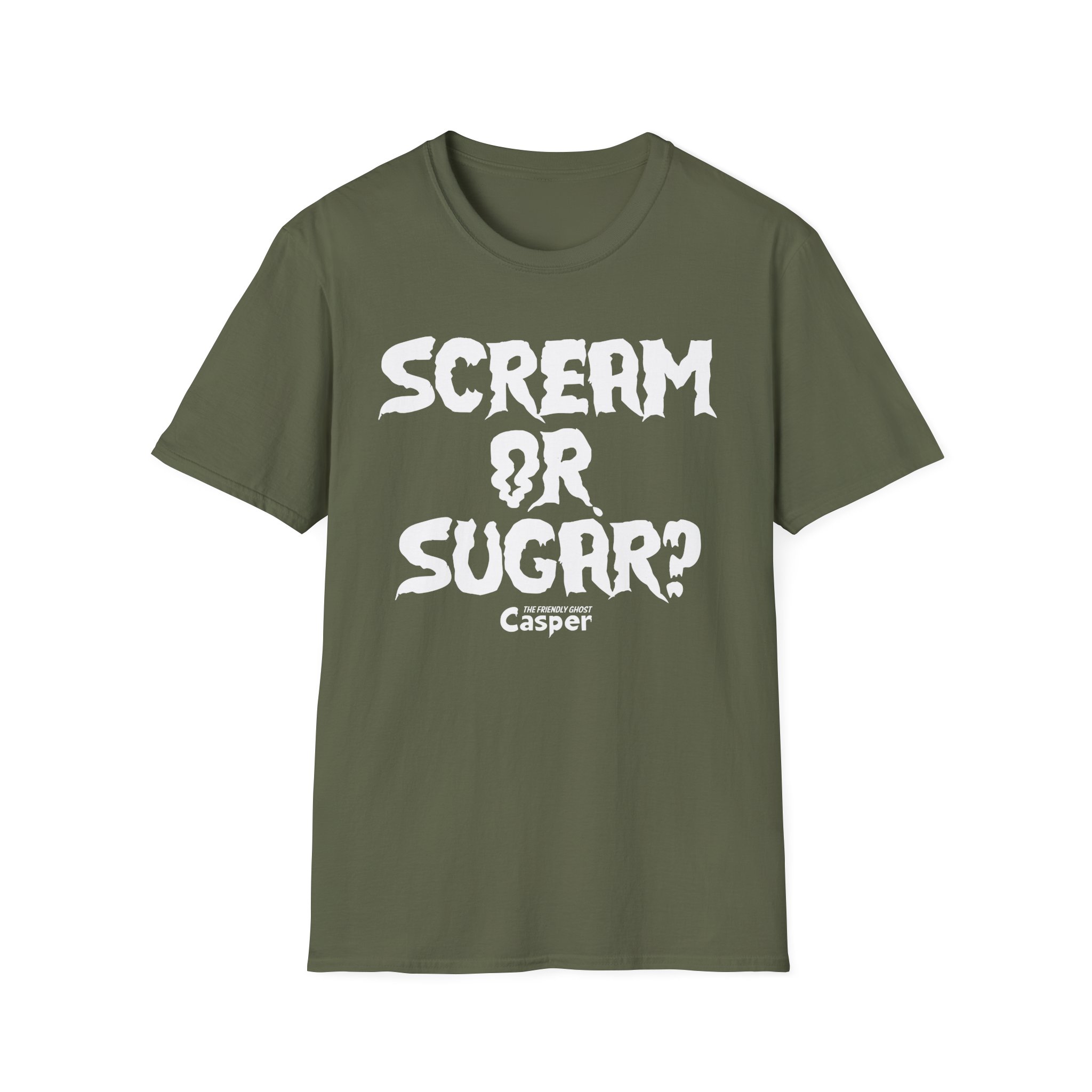 Casper the Friendly Ghost Scream or Sugar Unisex Softstyle T-Shirt