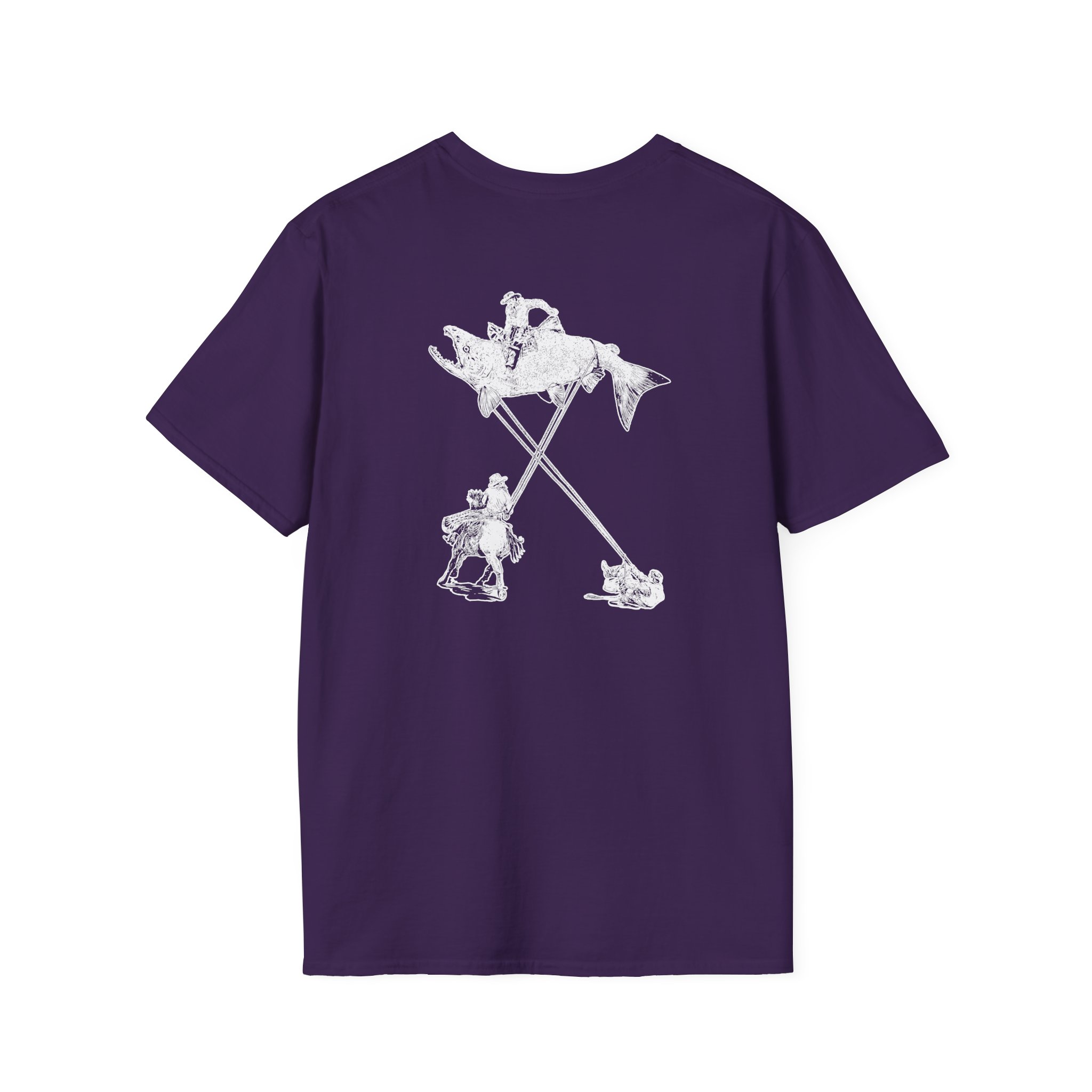 The Take Charcoal Salmon Rodeo Unisex Softstyle T-Shirt