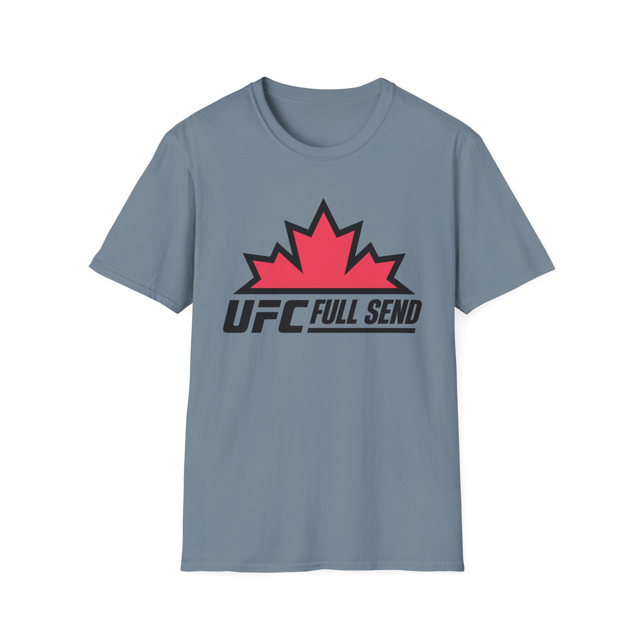 Full Send UFC Canada Leaf Unisex Softstyle T-Shirt