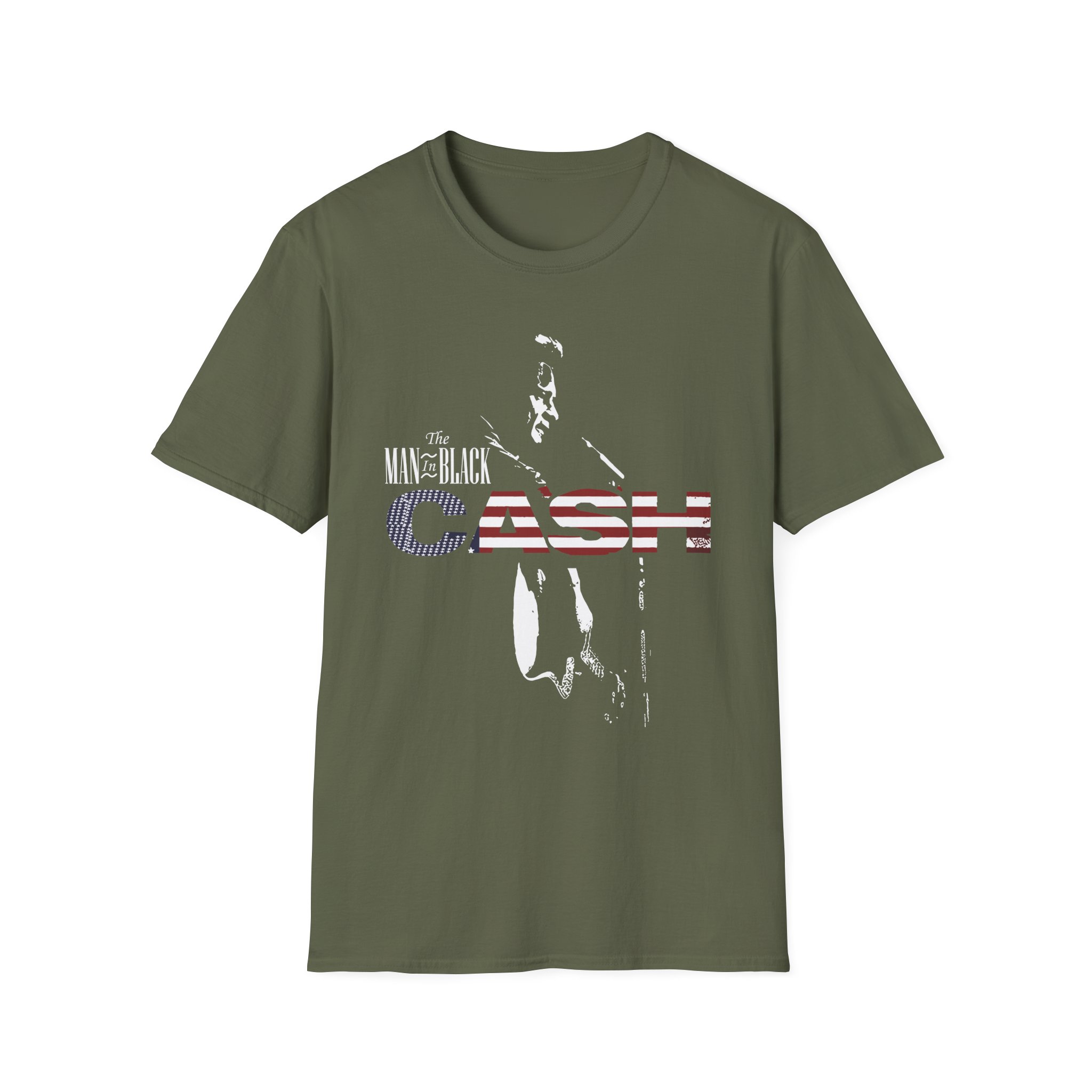 Johnny Cash the Man in Black unisex softstyle t-shirt