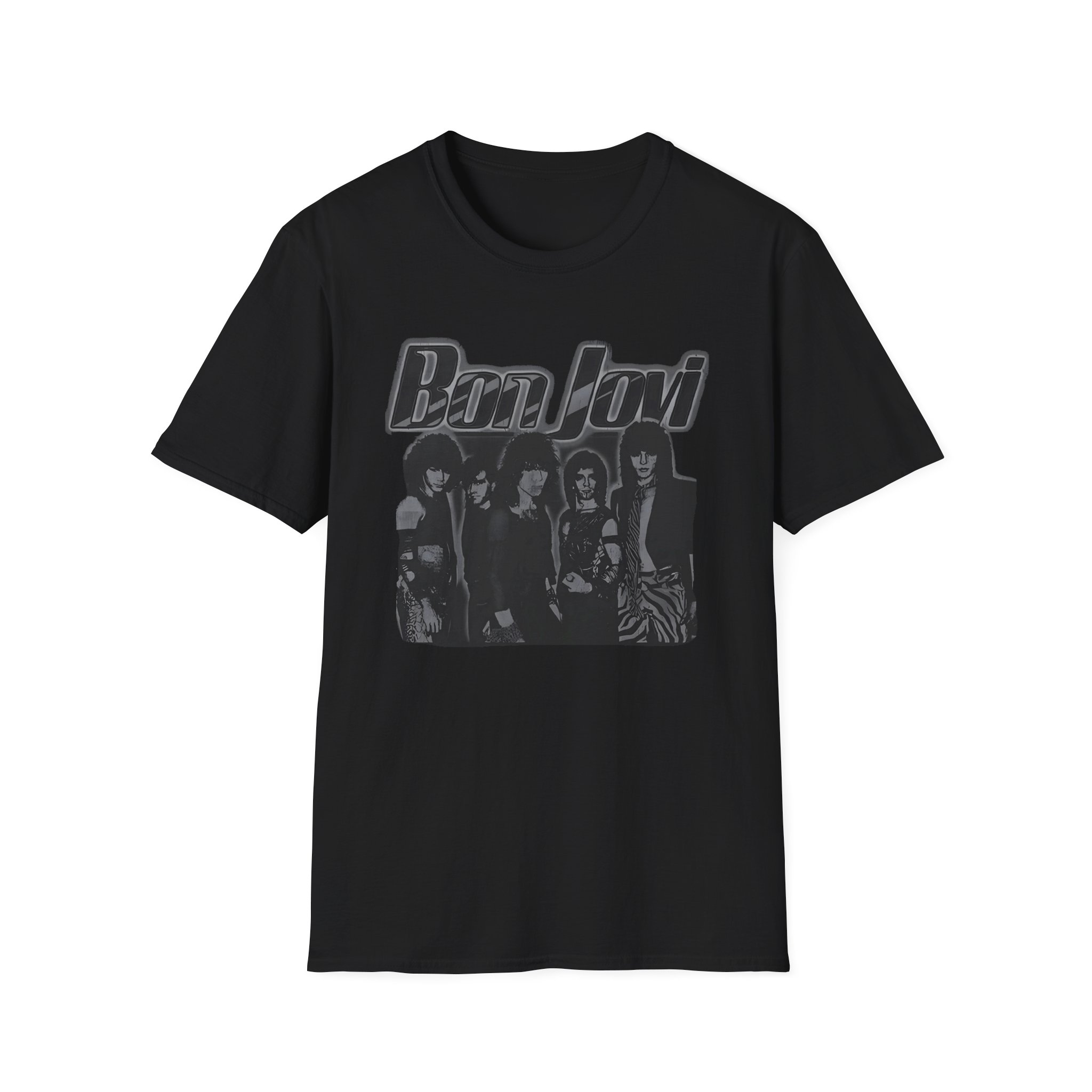 Bon Jovi Outline Unisex Softstyle T-Shirt