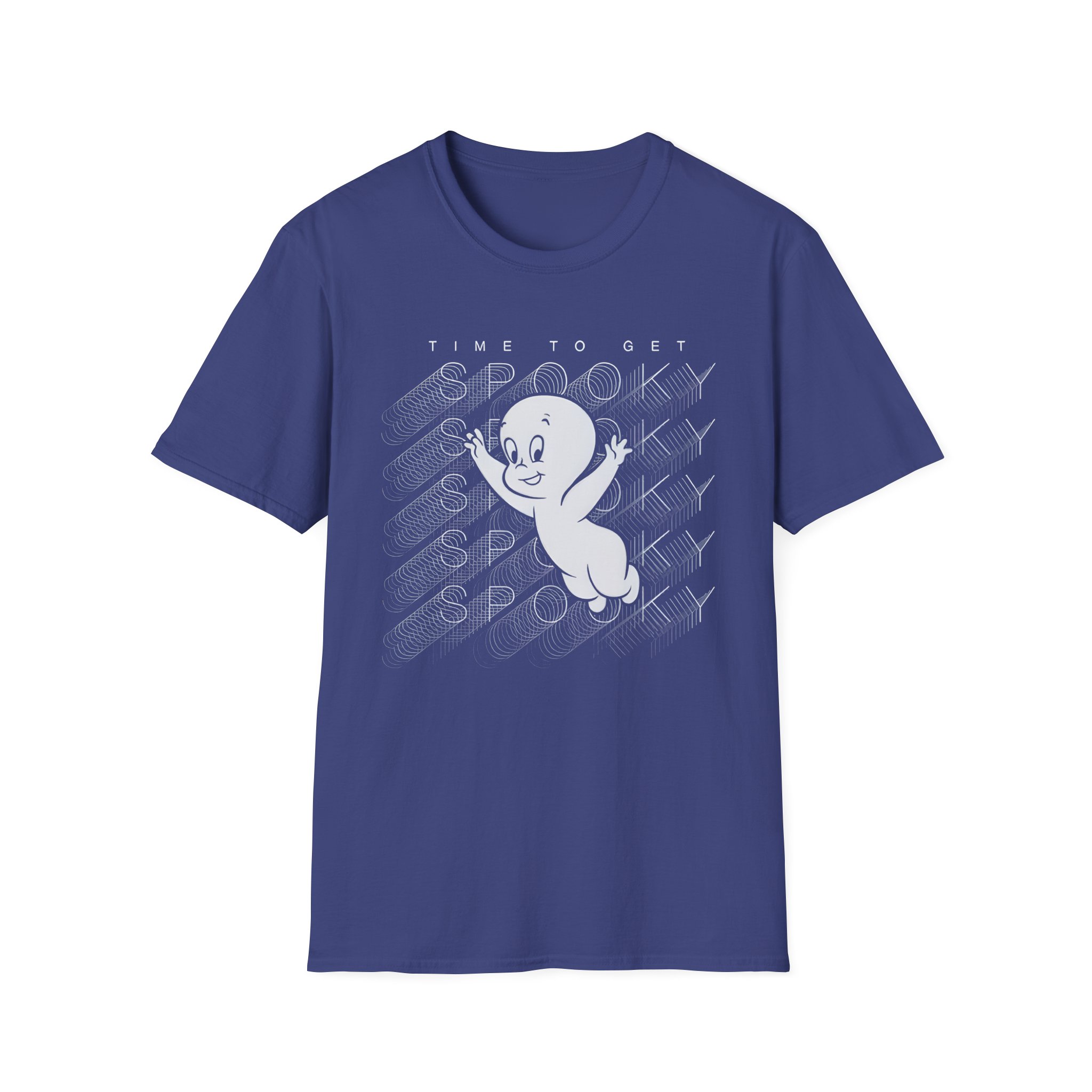 Casper the Friendly Ghost Virtual Raver Spooky Time Unisex Softstyle T-Shirt