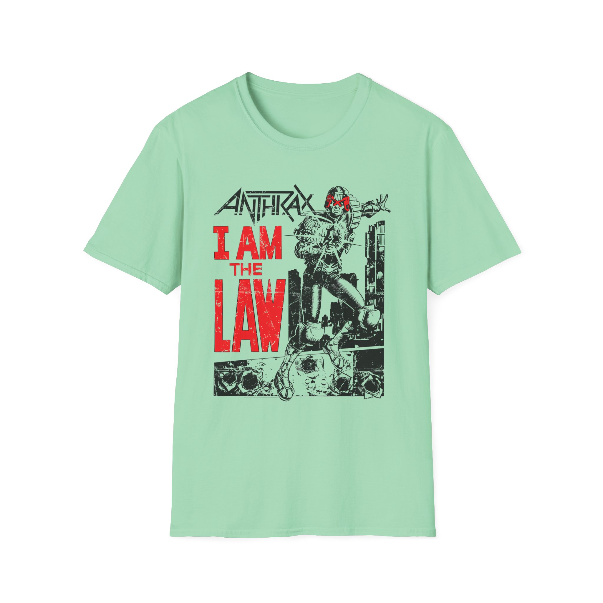 Anthrax I AM THE LAW Unisex Softstyle T-Shirt