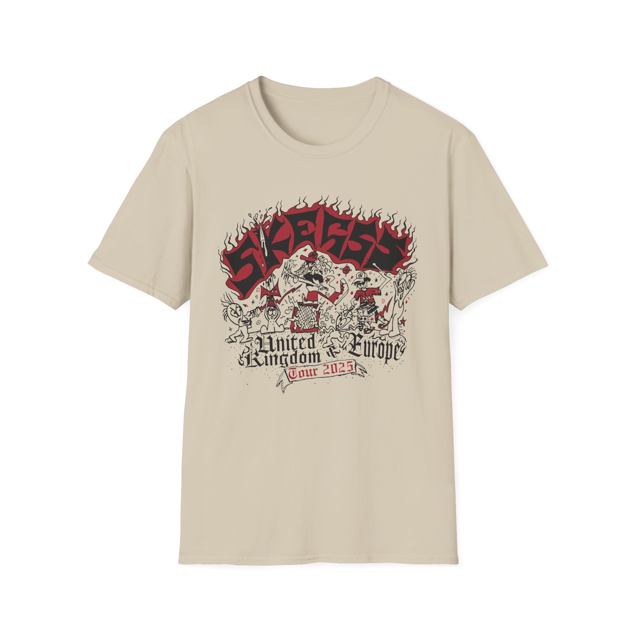 Skegss Uk Eu Tour 2025 Unisex Softstyle T-Shirt