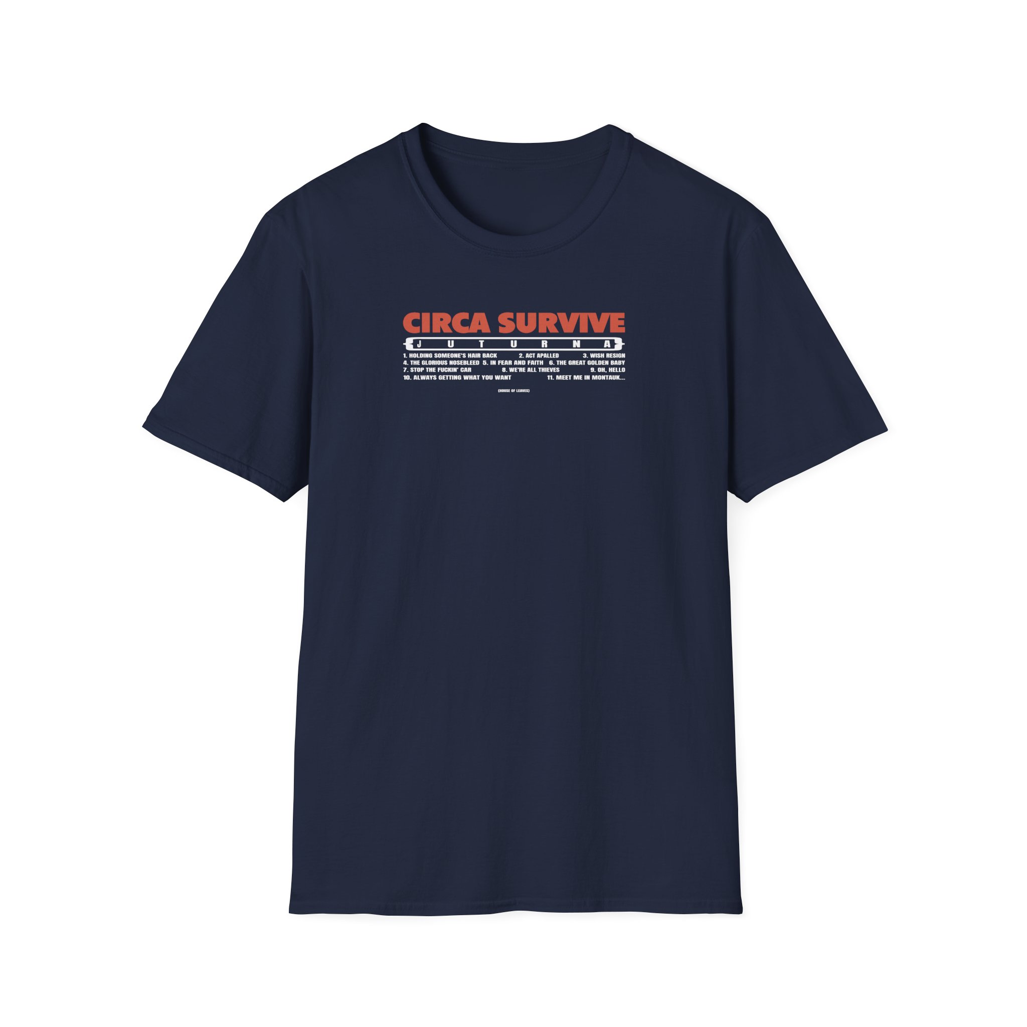 Circa Survive Juturna Tracklist Unisex Softstyle T-Shirt