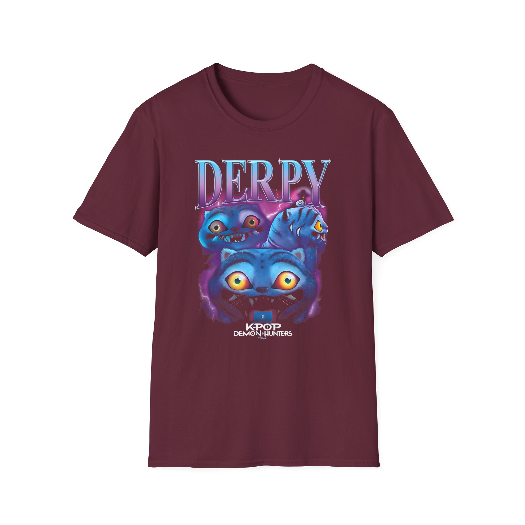 Kpop Demon Hunters Derpy Tiger Unisex Softstyle T-Shirt