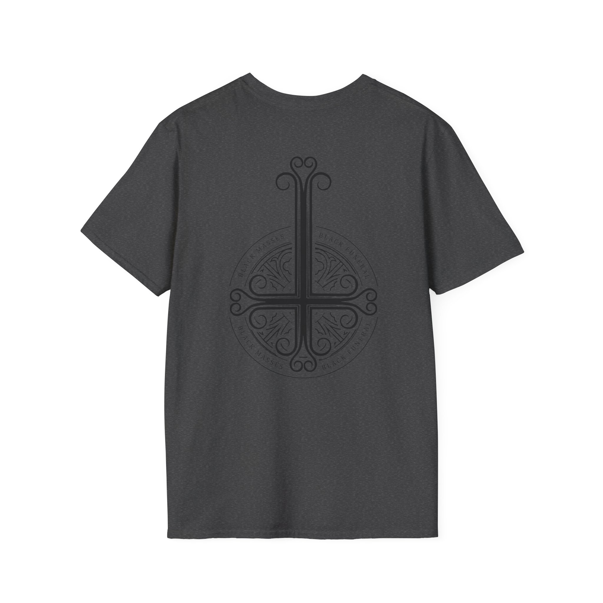 Mercyful Fate Black on Black Cross Unisex Softstyle T-Shirt