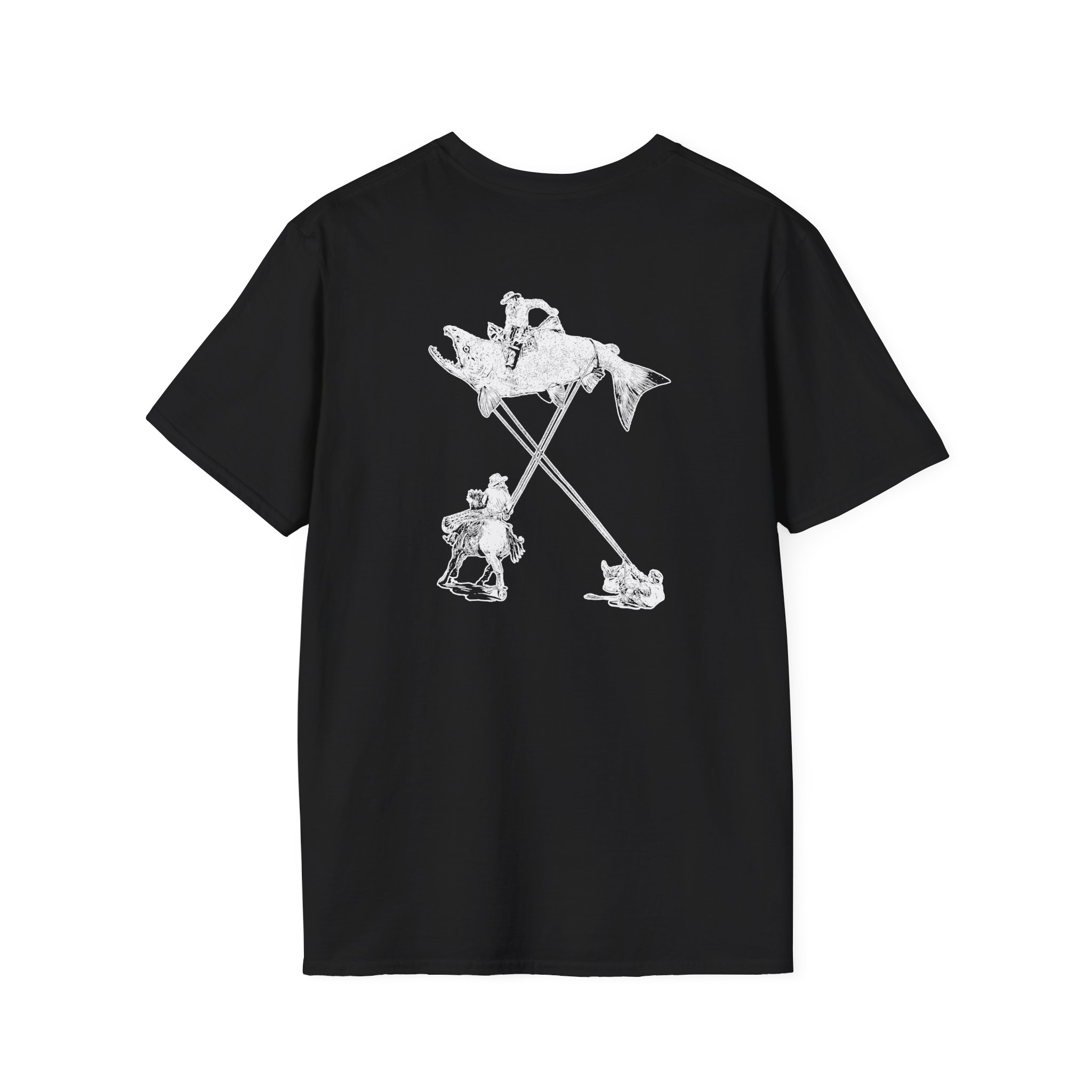 The Take Charcoal Salmon Rodeo Unisex Softstyle T-Shirt
