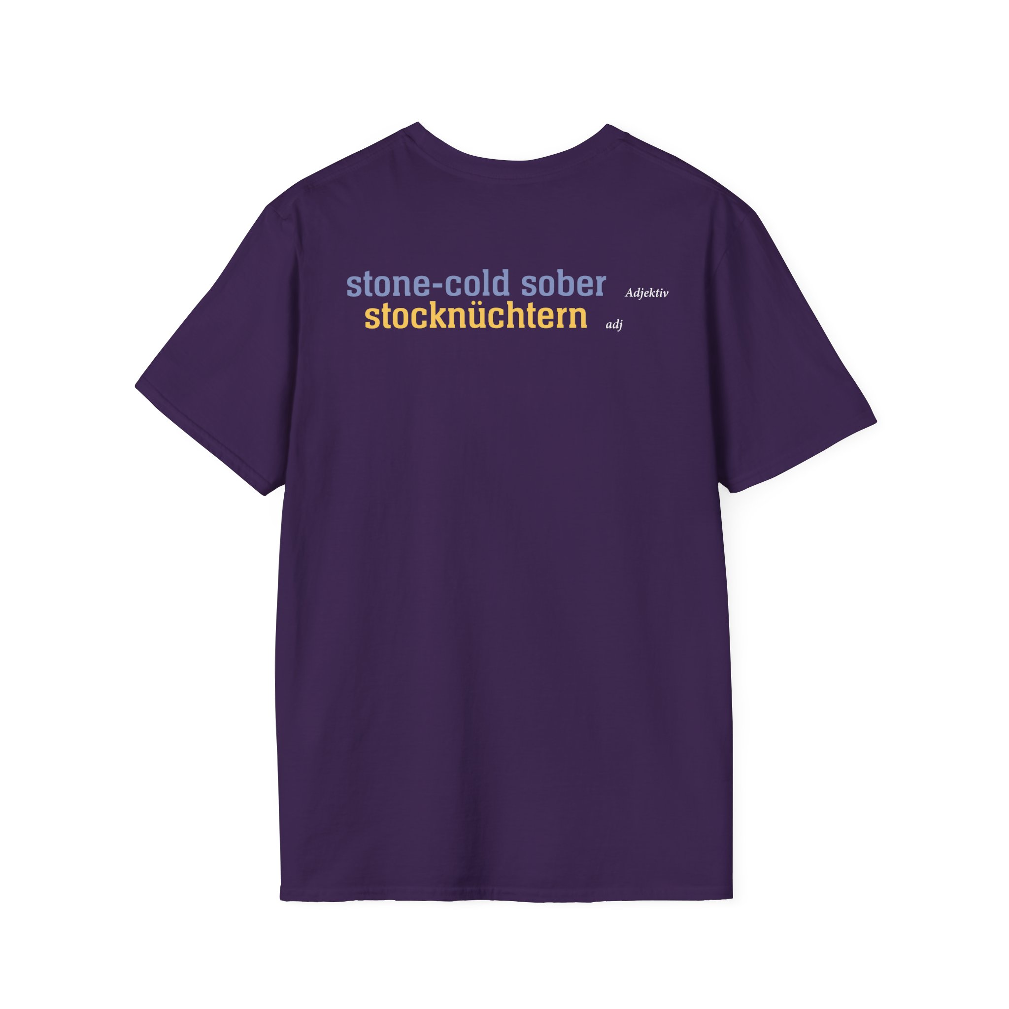 Tankard Stone Cold Sober Unisex Softstyle T-Shirt