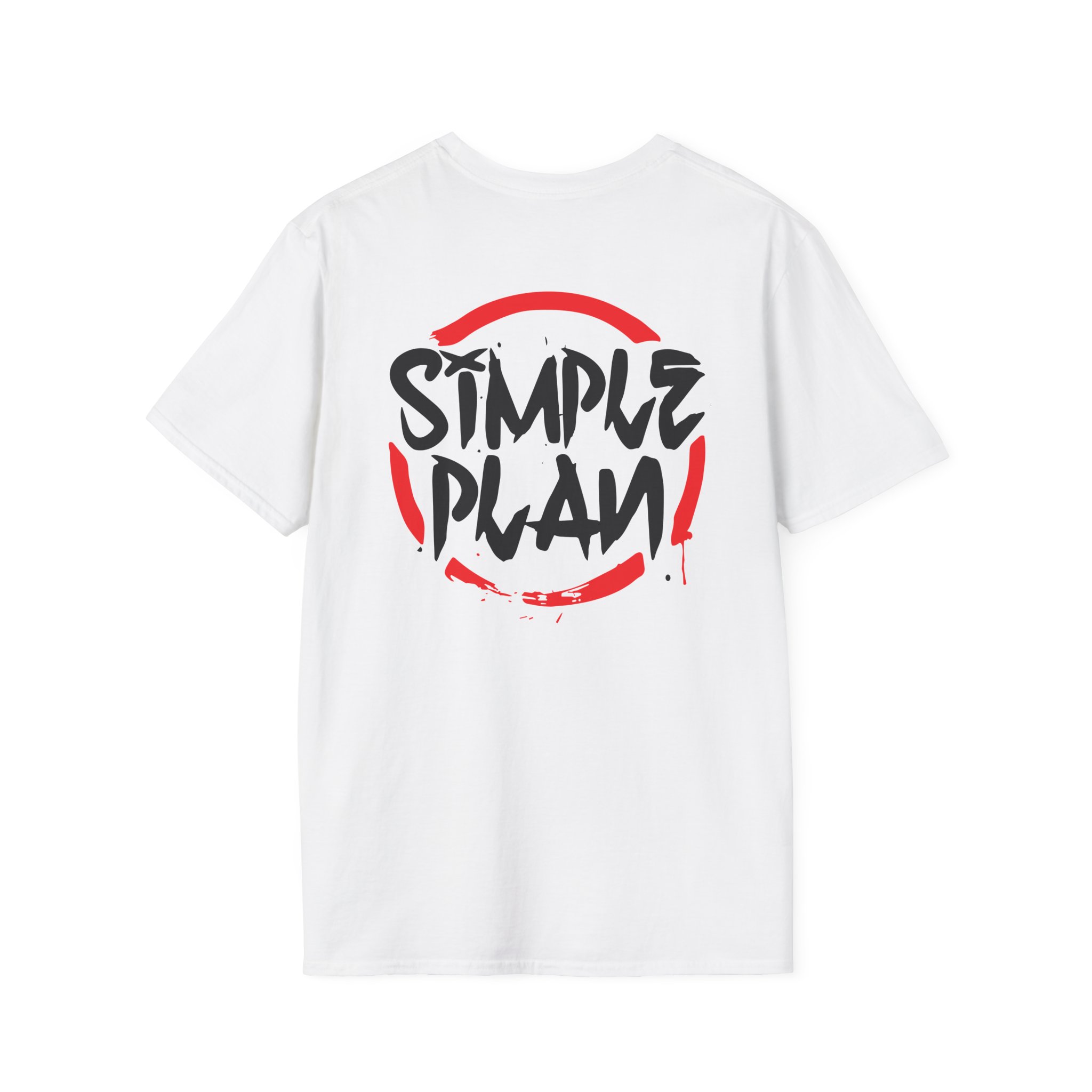 Simple Plan Circle Splat Unisex Softstyle T-Shirt