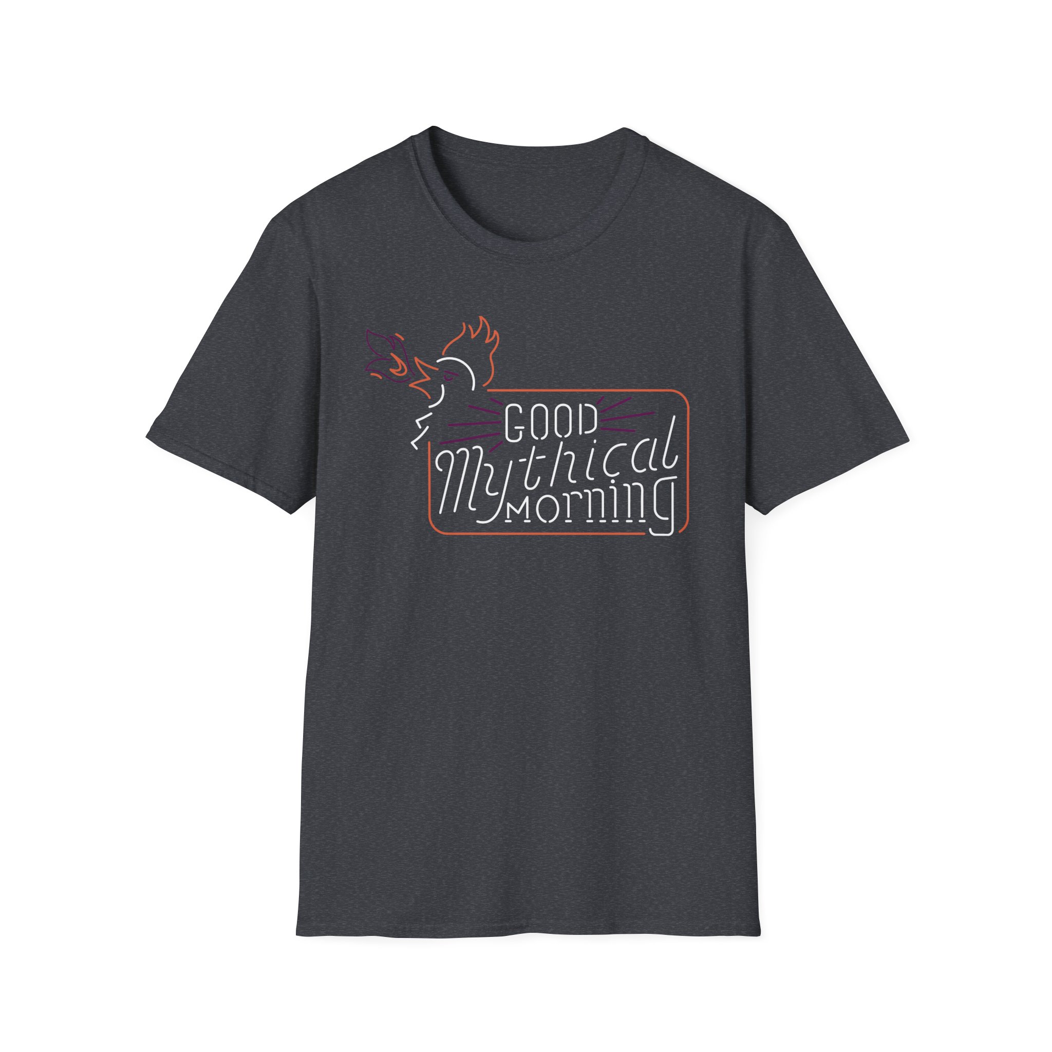 Good Mythical Morning Cockatrice Neon Sign unisex softstyle t-shirt