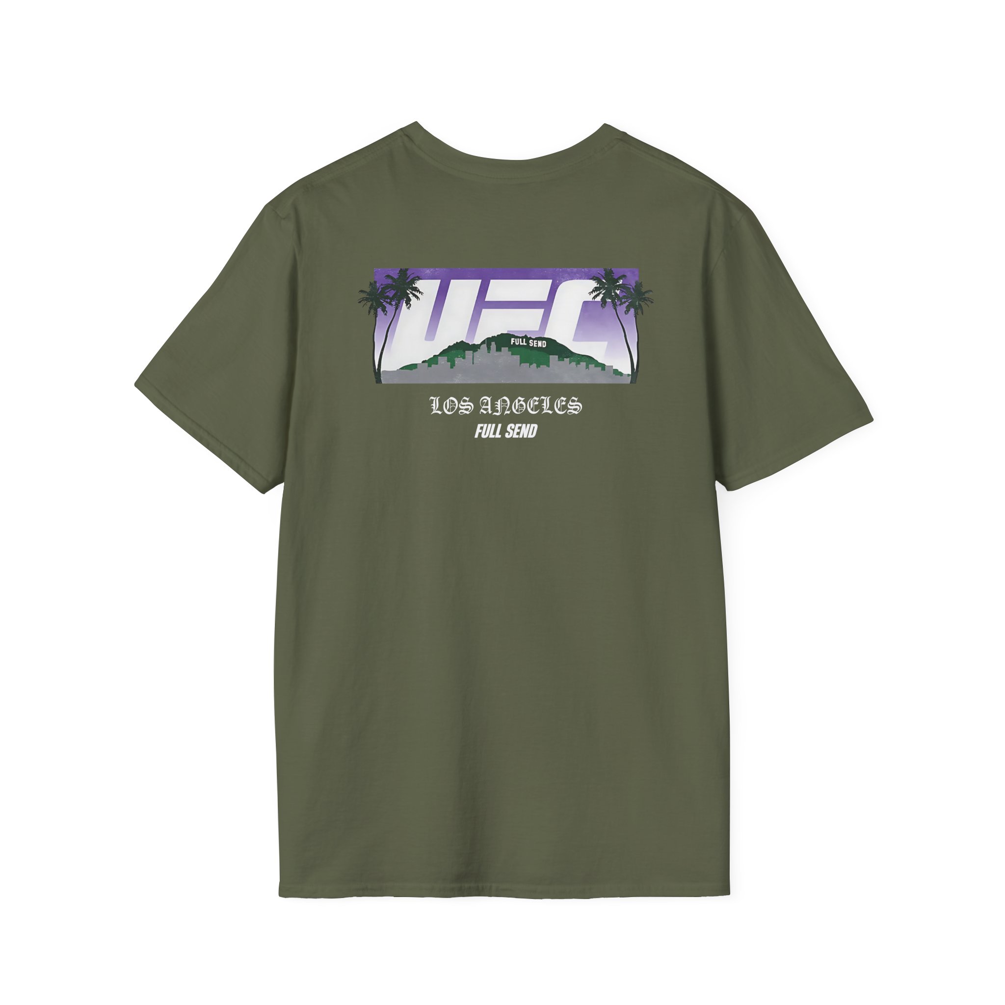Full Send Ufc La Skyline Unisex Softstyle T-Shirt
