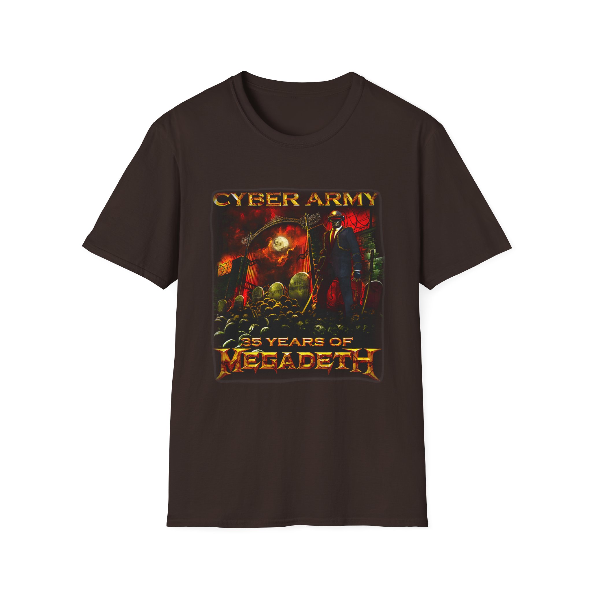 Megadeth Cyber Army Unisex Softstyle T-Shirt
