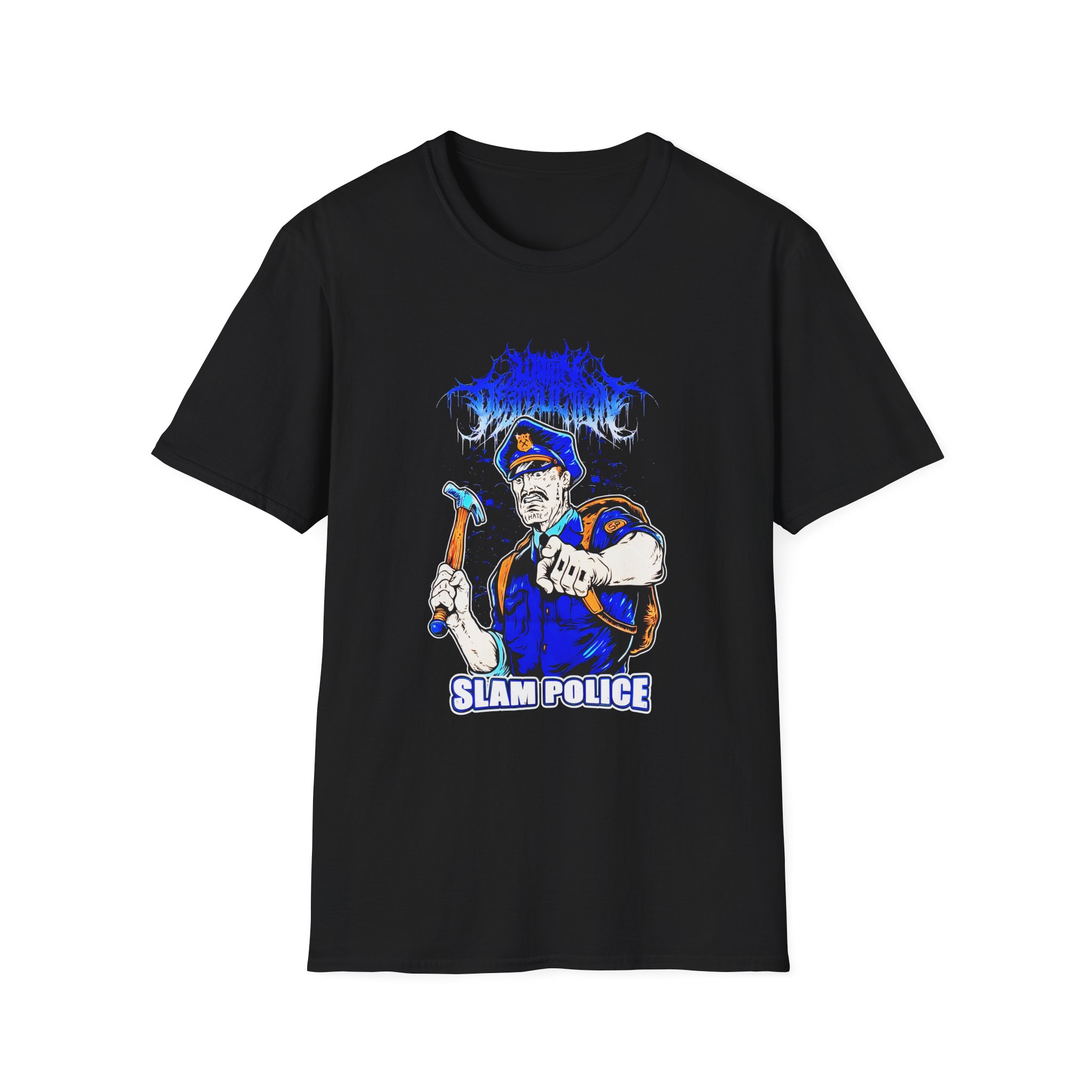 Within Destruction Slam Police Unisex Softstyle T-Shirt