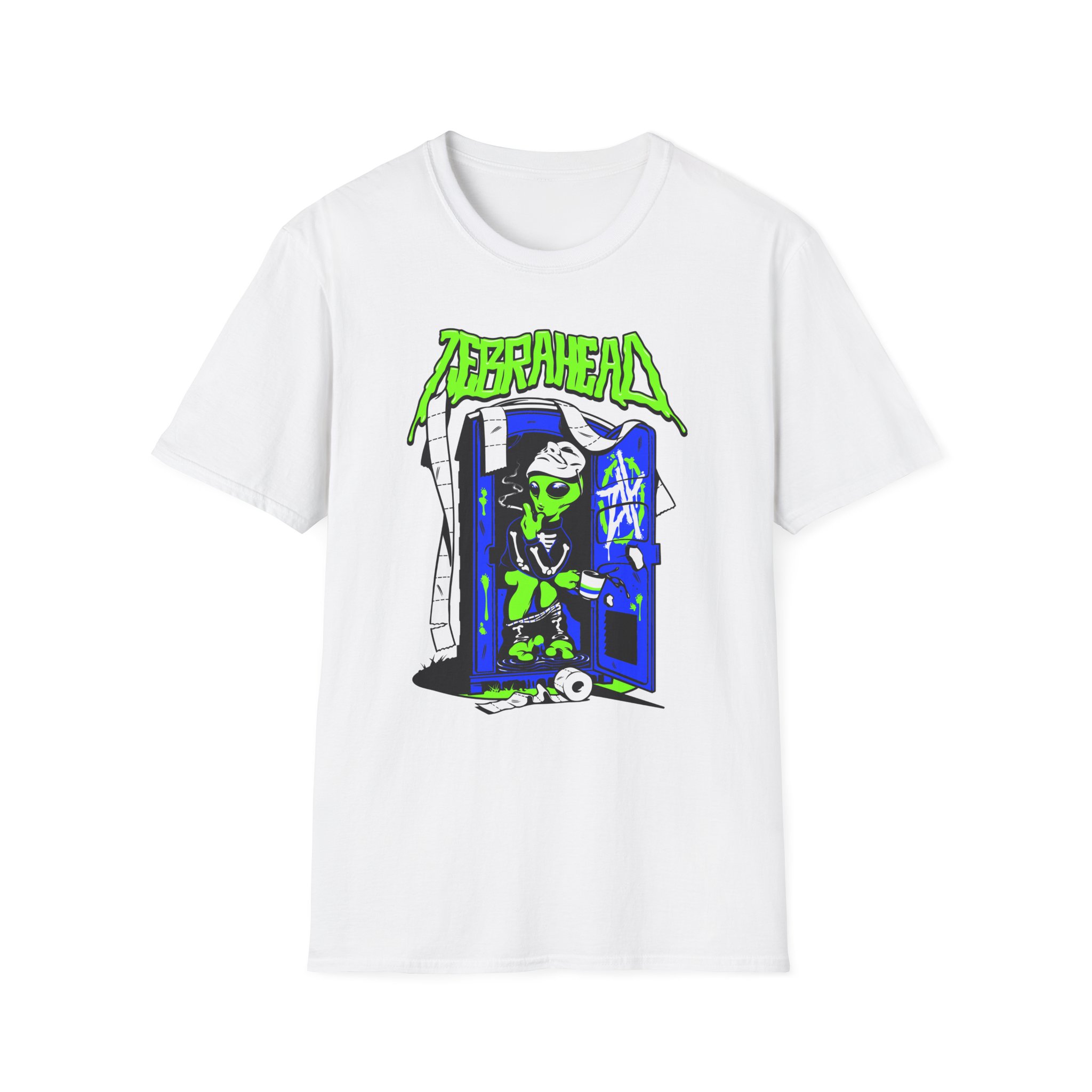 Zebrahead White ZH Coffee break Unisex Softstyle T-Shirt