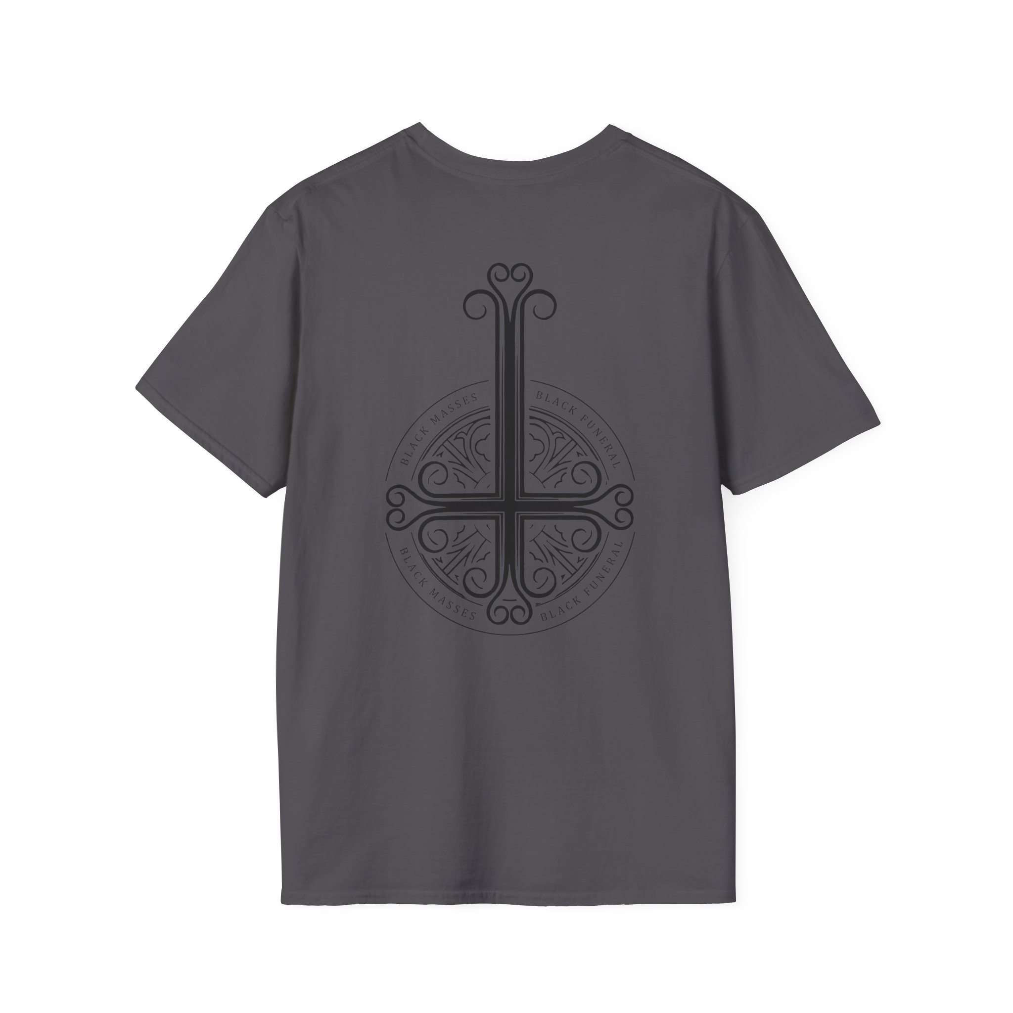 Mercyful Fate Black on Black Cross Unisex Softstyle T-Shirt