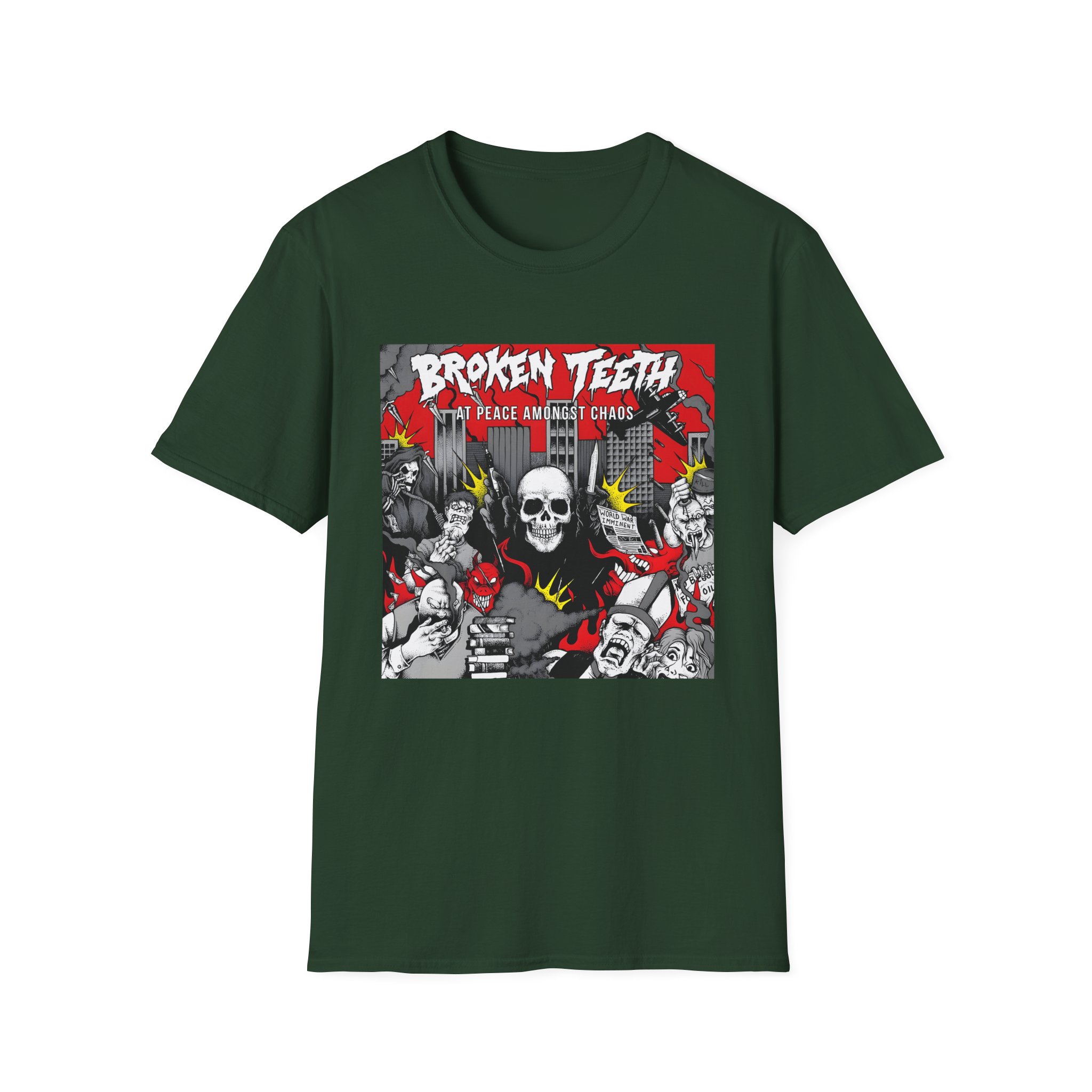 Broken Teeth at Peace Amongst Chaos Unisex Softstyle T-Shirt